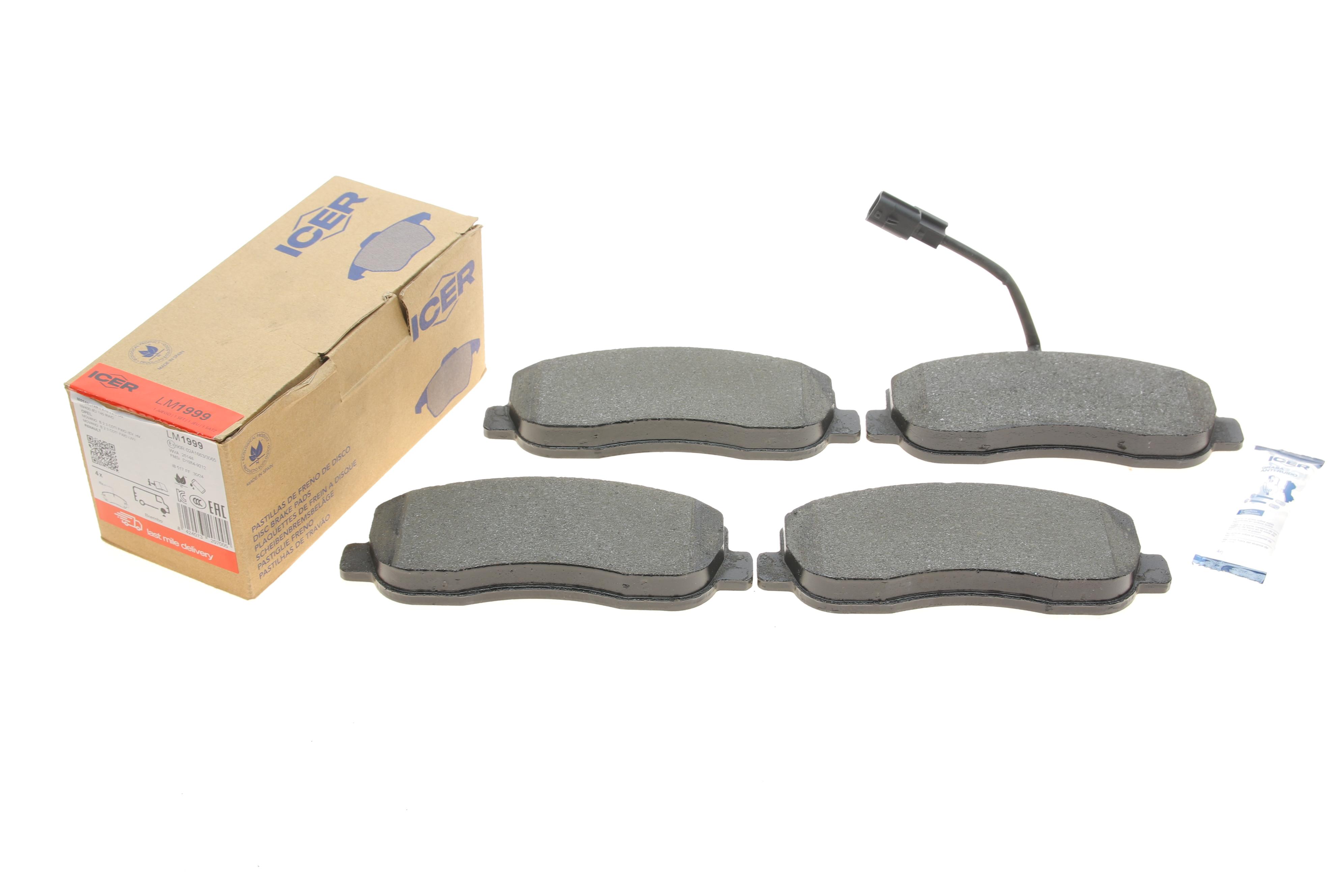 Колодки гальмівні (передні) Renault Master III/Opel Movano B/Nissan NV400 10- (+датчик)