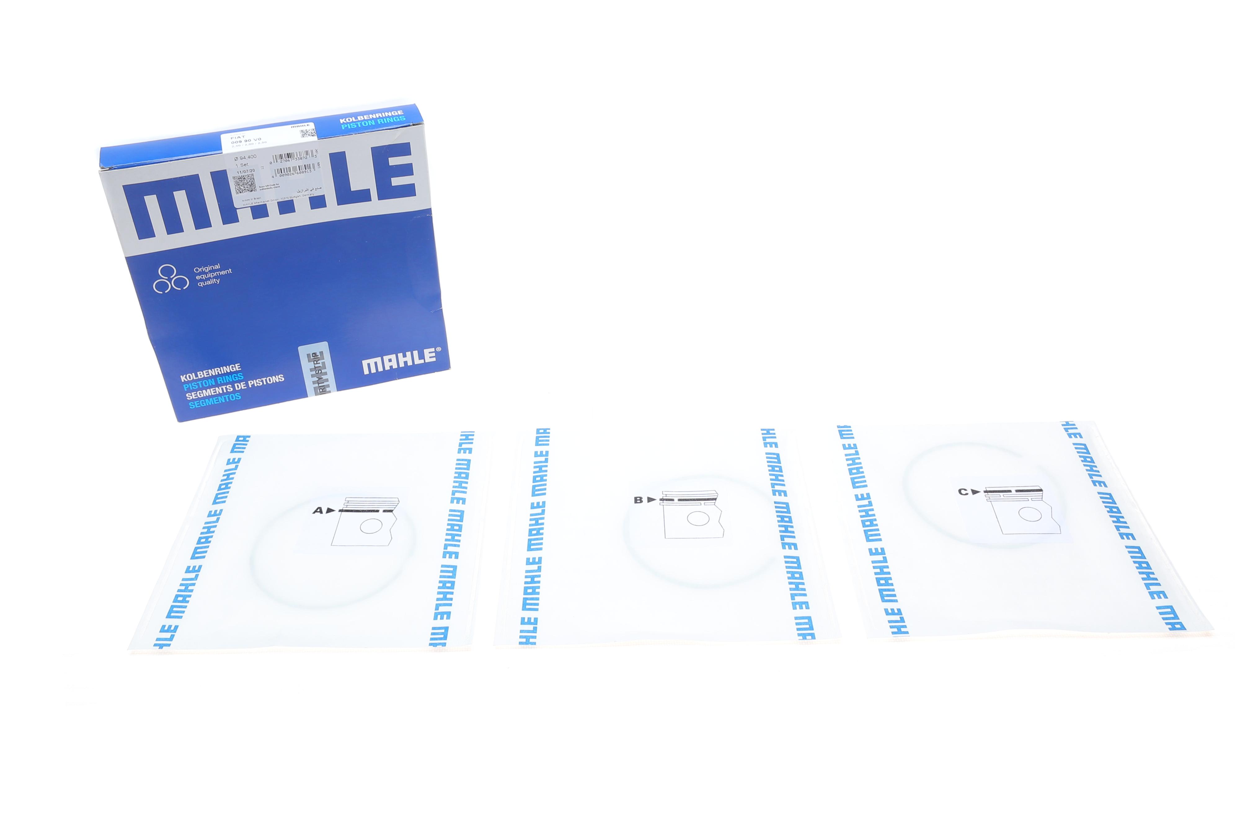 Кільця поршневі Fiat Ducato 2.8HDI (94.40mm/STD) (2.5-2-2.5)