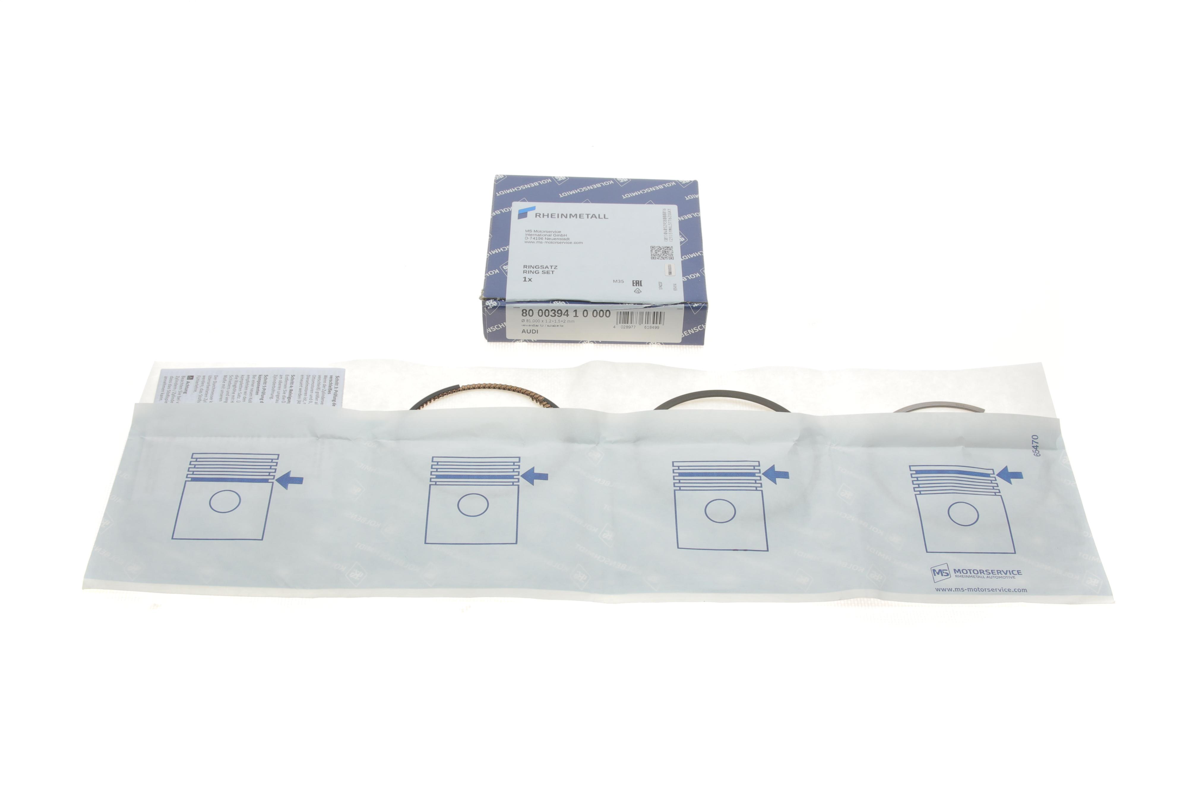 Кільця поршневі VW Golf/Passat/Bora 1.6i (74kW) 98-05 (81.01mm/STD) (1.2-1.5-2)