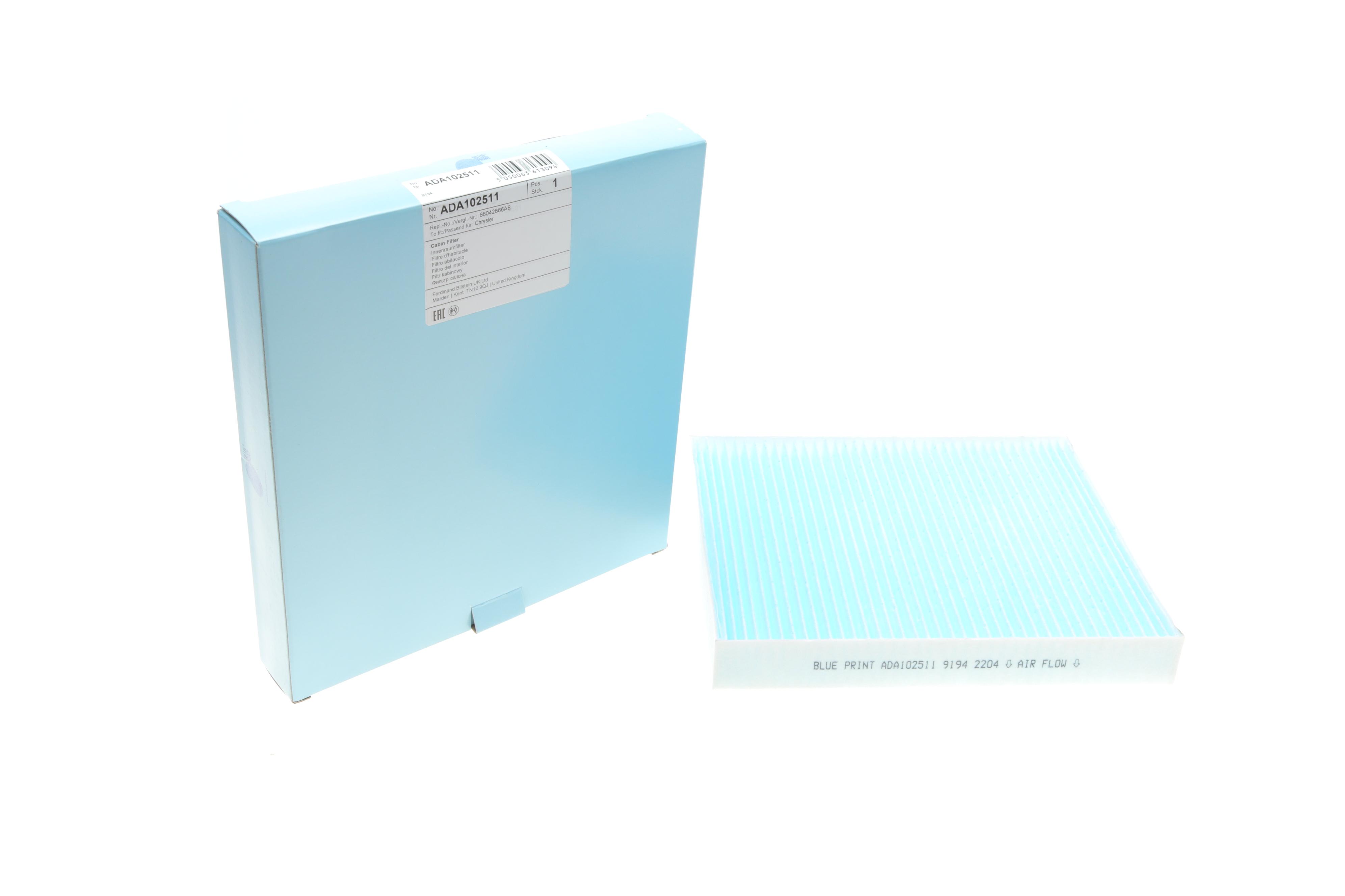 Фильтр салона Chrysler Grand Voyager 2.8CRDI/3.6 24V 07-