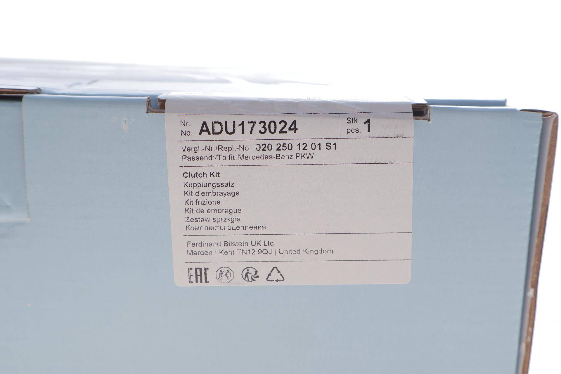 Комплект зчеплення MB Sprinter 2.2-2.7CDI -03, d=240mm (+вижимний)