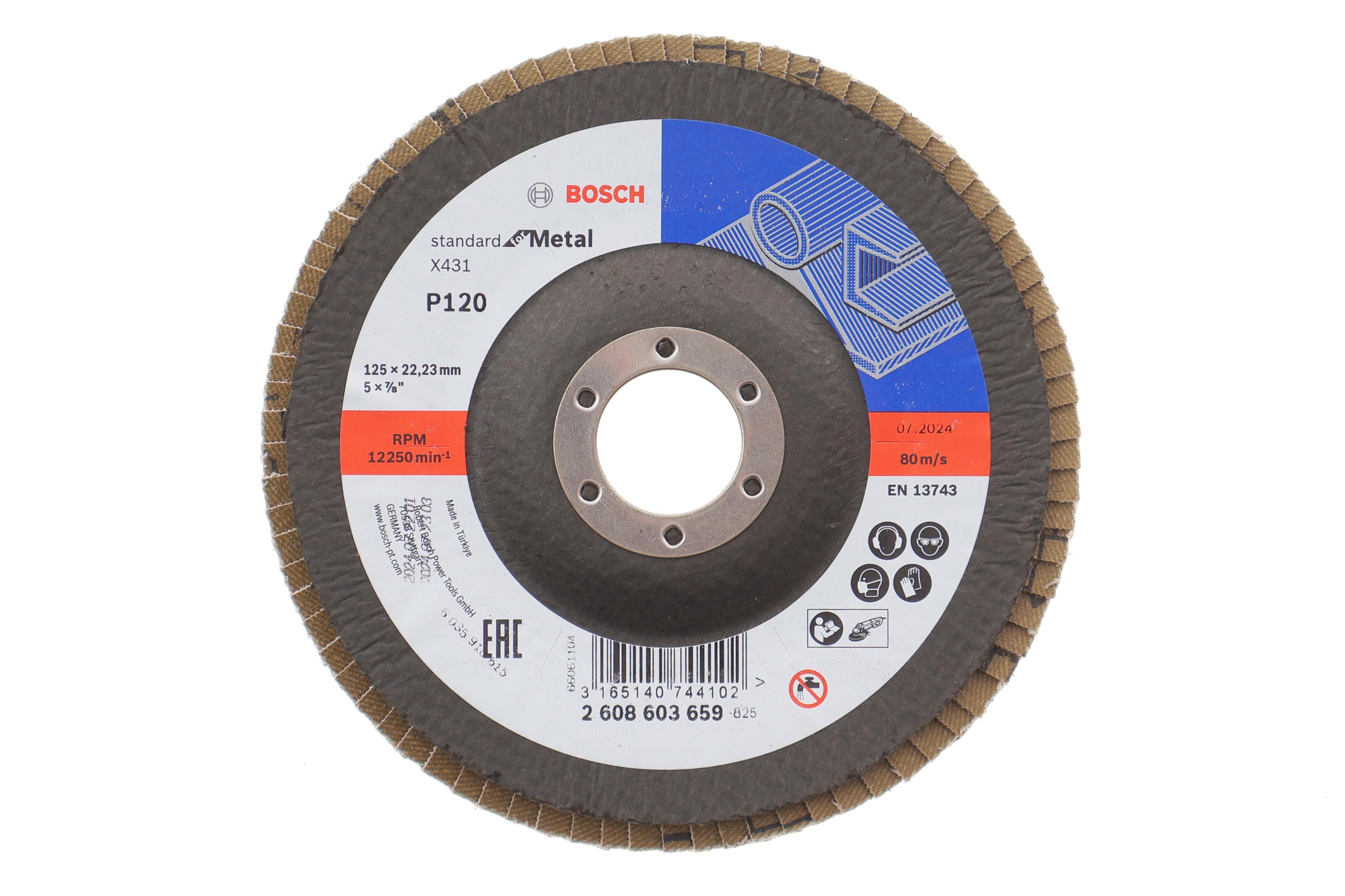 Круг зачисний 125x5x22,23 мм P120 X431 Standard for Metal