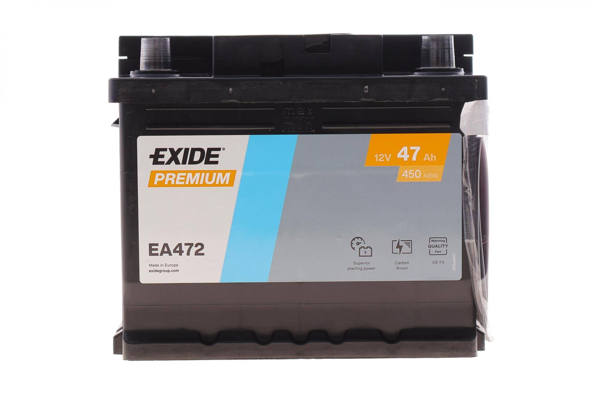 Акумуляторна батарея 47Ah/450A (207x175x175/+R/B13) Premium