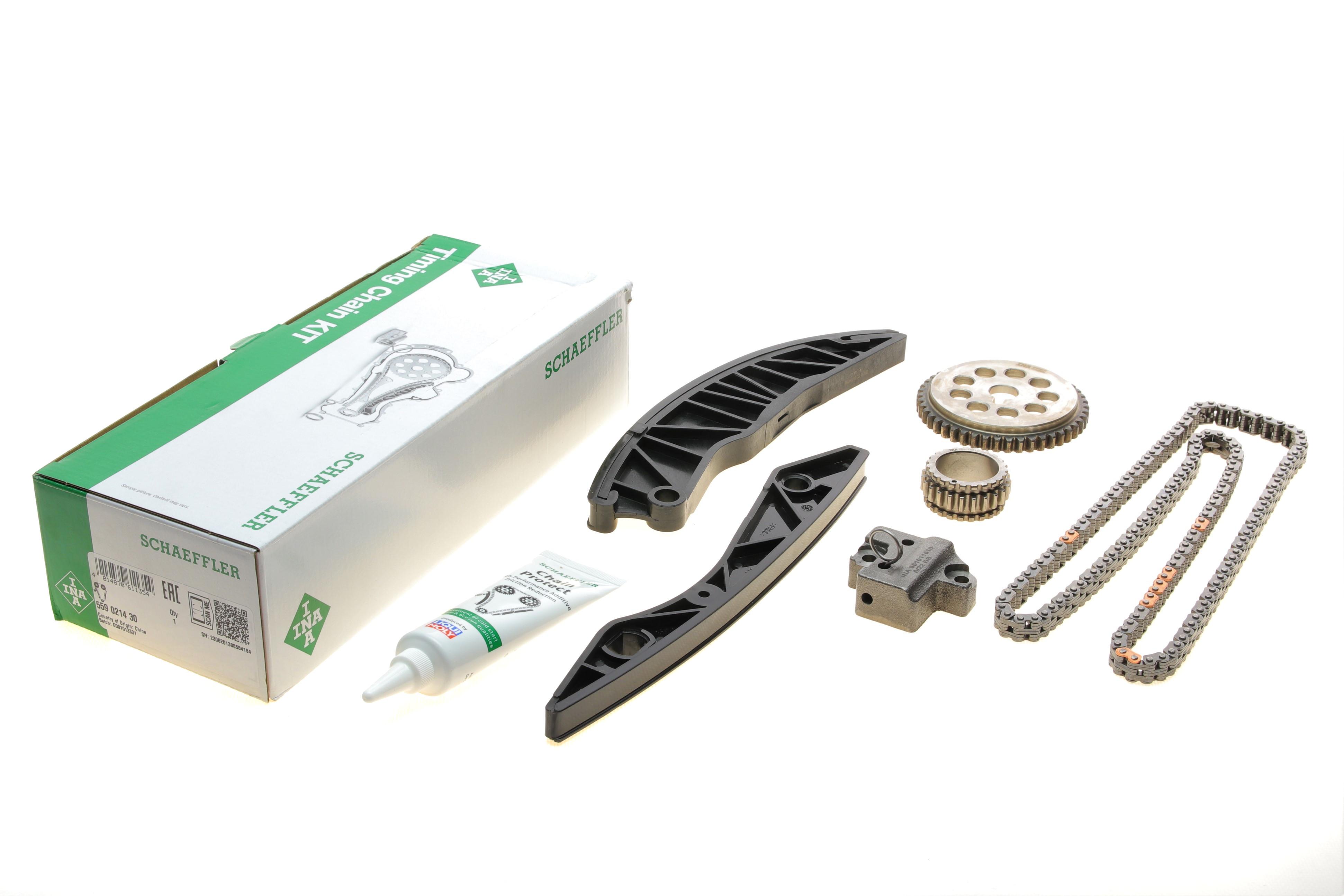 Комплект ланцюга ГРМ Hyundai i20/i30/ix20 1.4/1.6 07-/ KIA Rio/Soul 1.4/1.6 11- (ланцюг INA)