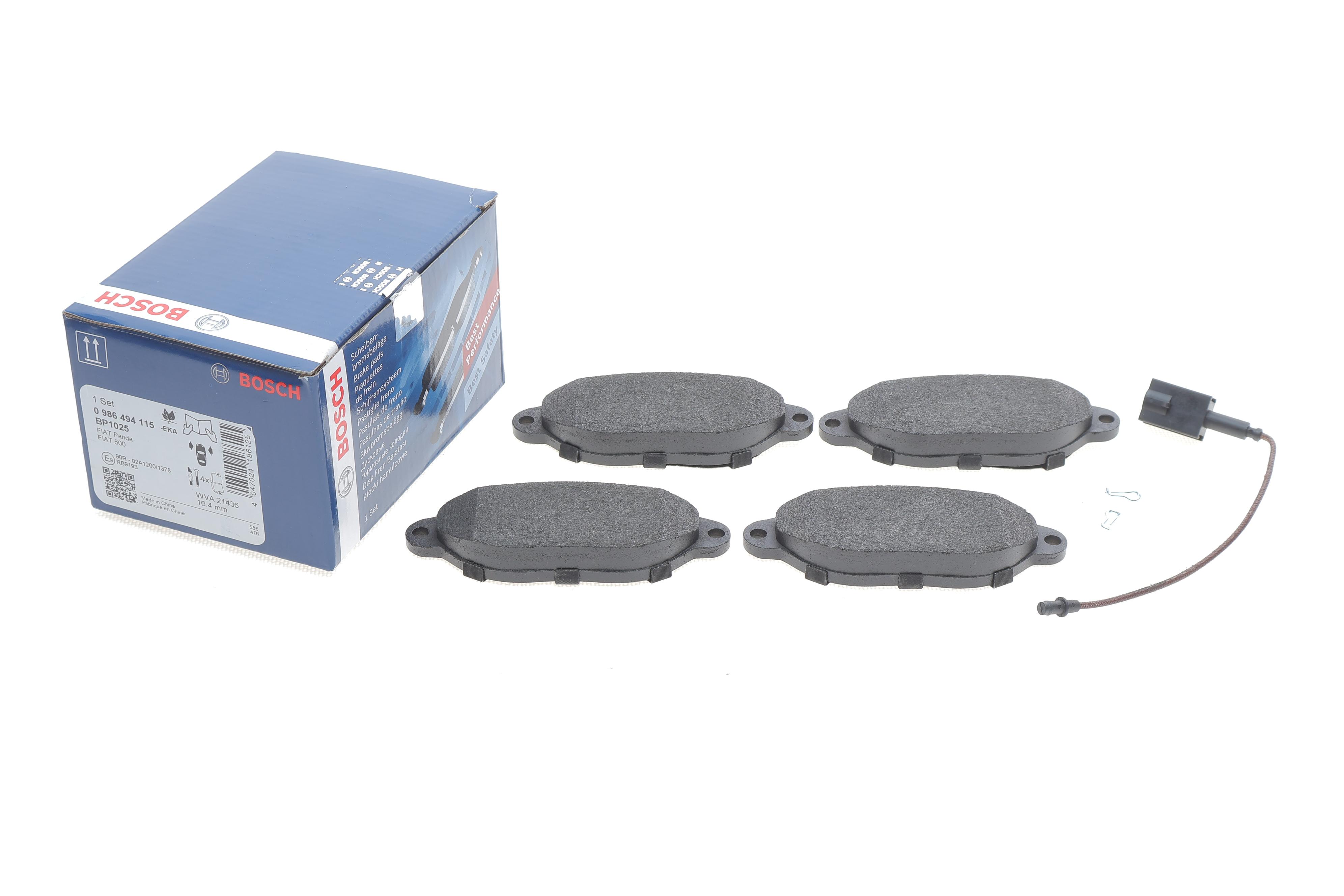 Колодки тормозные (передние) Fiat 500 07-/Panda 03- (+датчики)