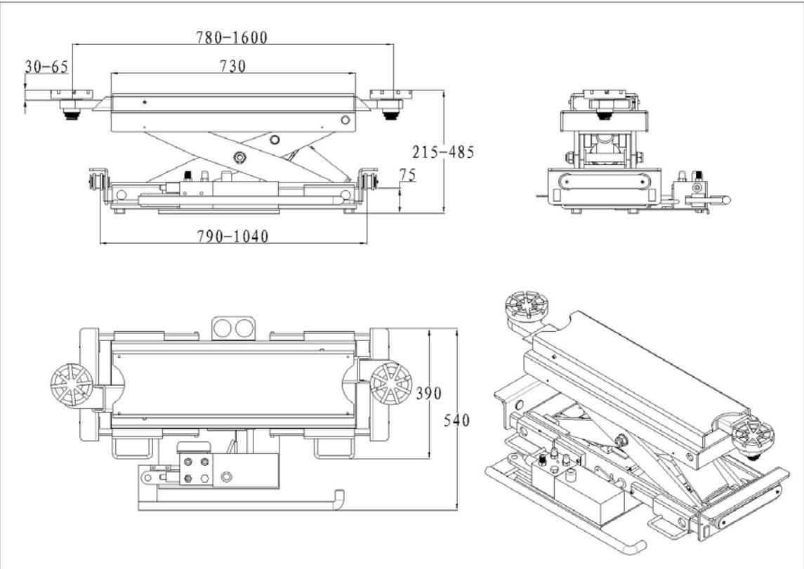 Траверса гідравлічна з ручним управлінням 3000 кг (без монтажу)