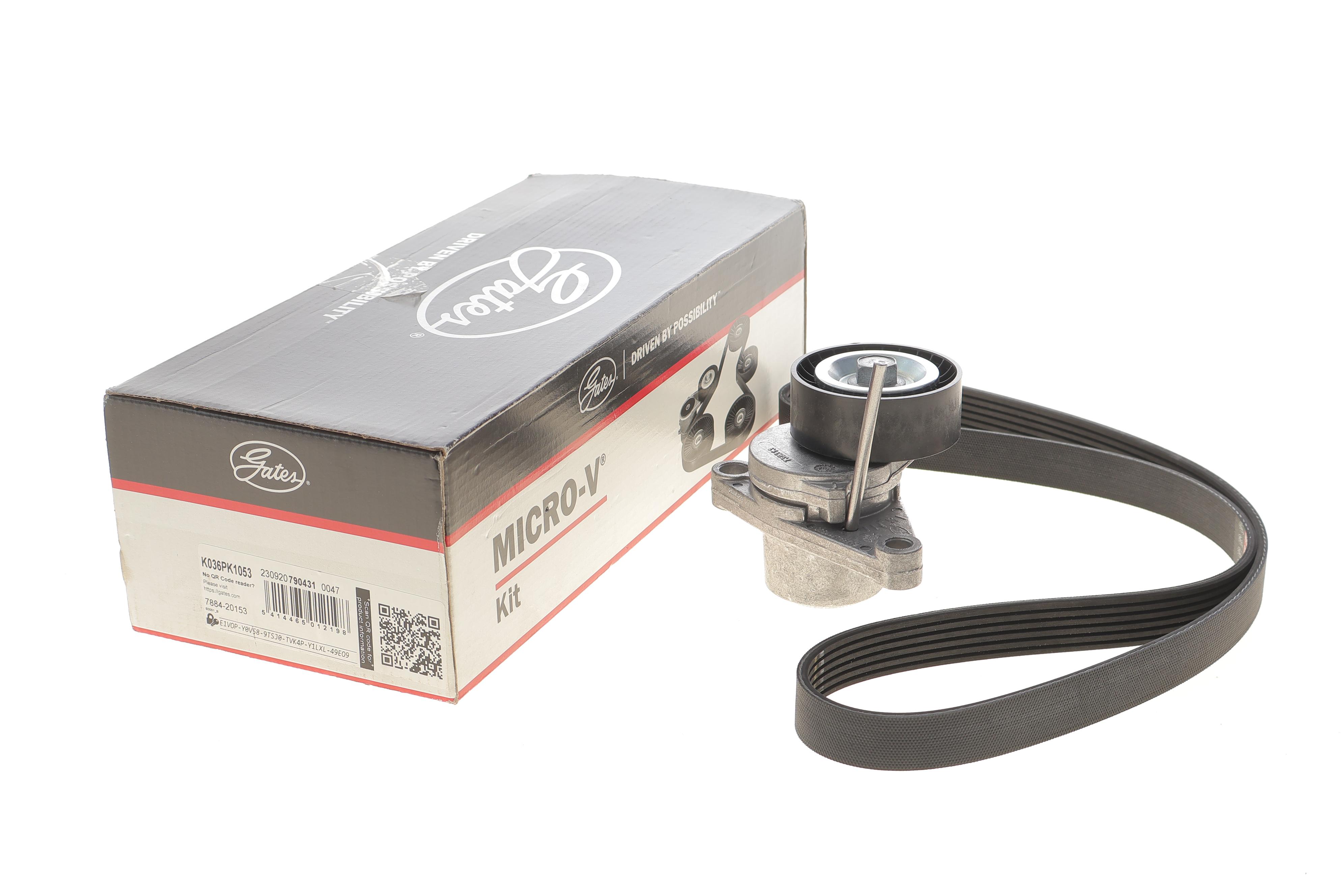 Комплект ременя генератора Citroen C2/C3/C4/Peugeot 207/307 1.1-1.6 02- (6PK1053)