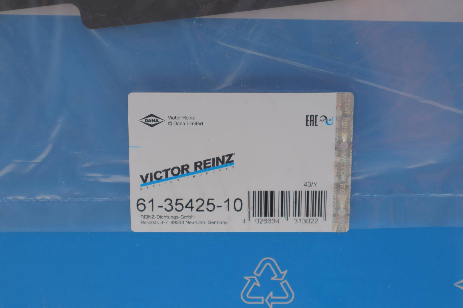 Прокладка ГБЦ Ford Transit V184 2.0DI, Ø87,00mm, 1,15mm, (2 метки)