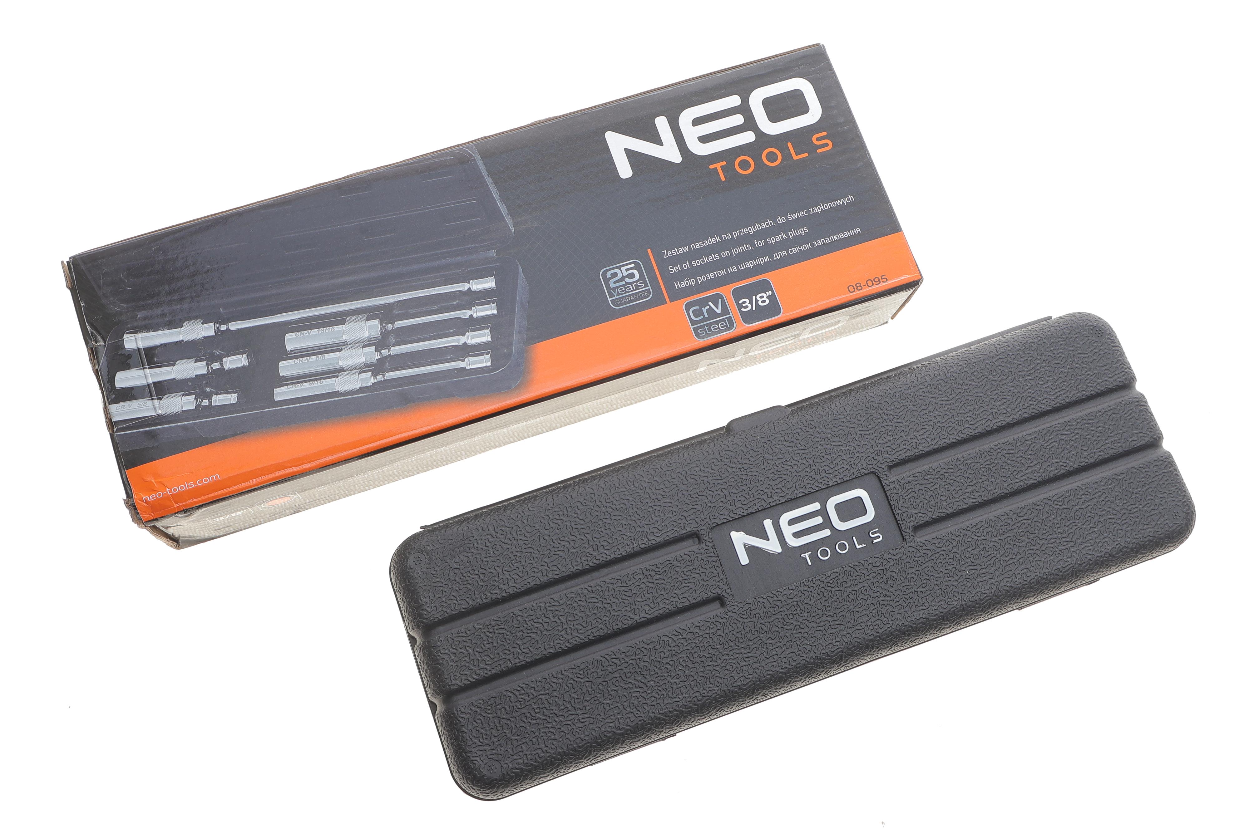 Набір головок свічкових 3/8" 14-16-21 мм (хромовані) з карданом