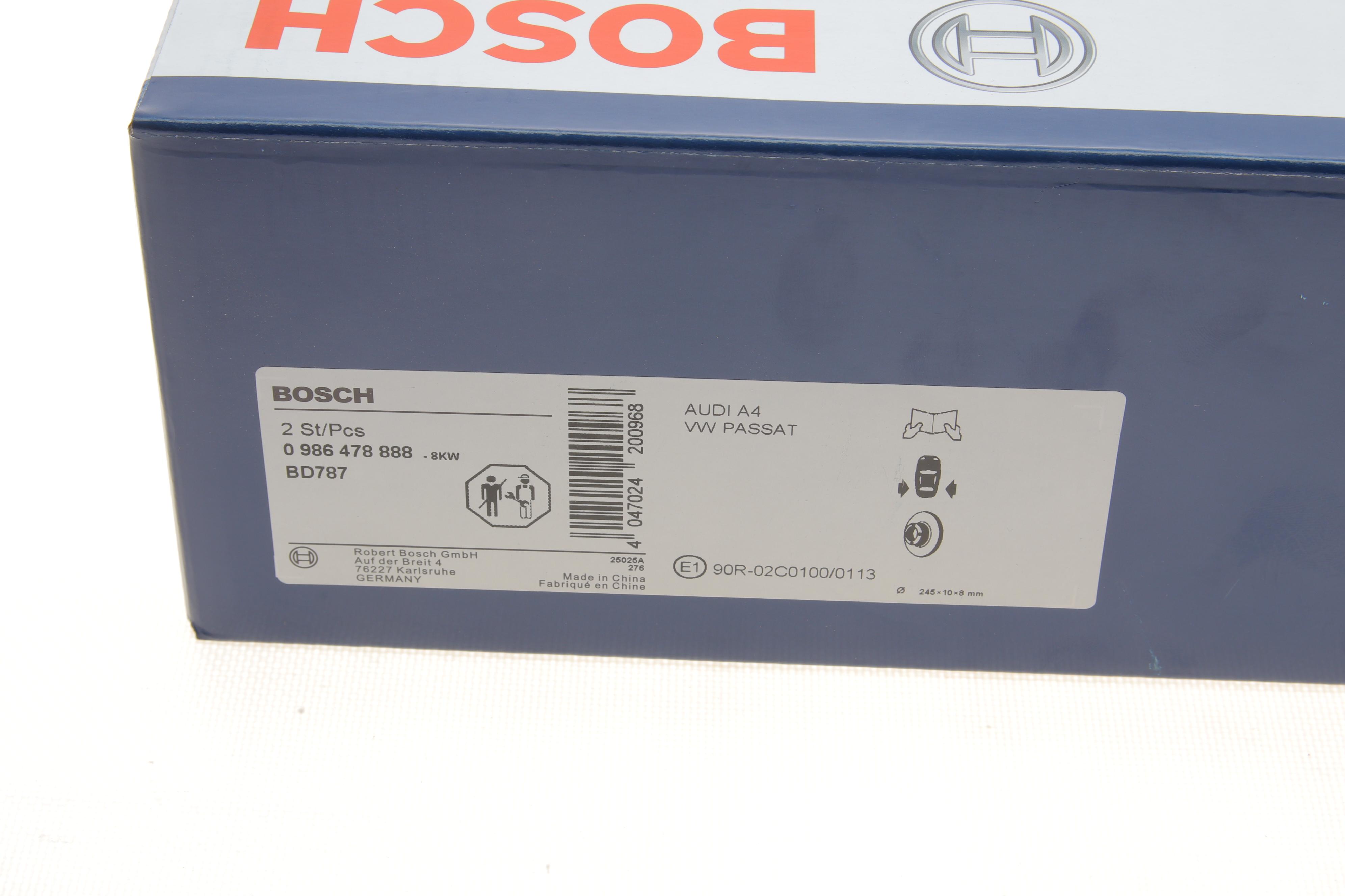 Диск гальмівний (задній) Audi A4/VW Passat 95-05 (245x10) (повний)