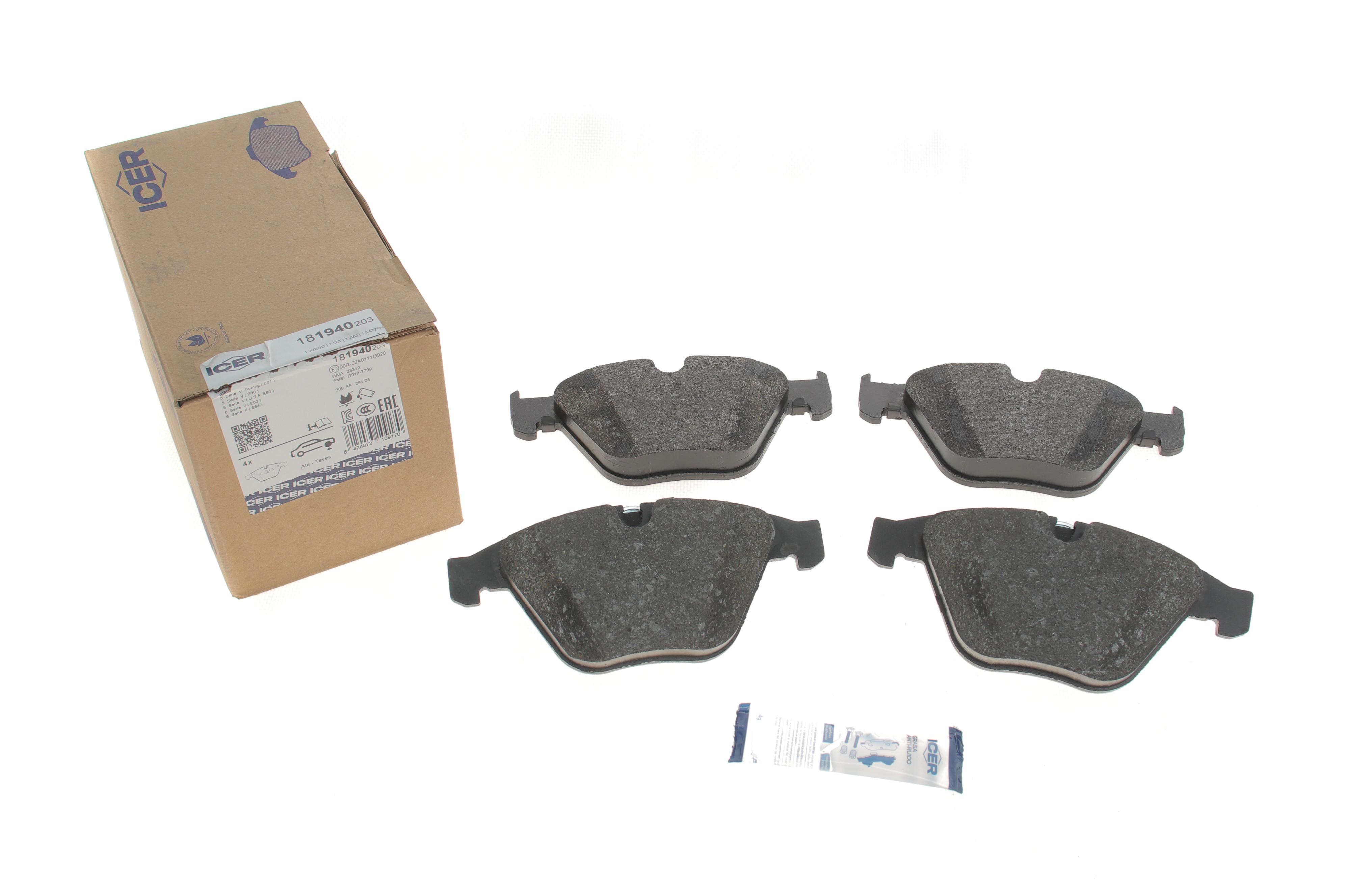 Колодки гальмівні (передні) BMW 5 (E60/E61) 02-10/6 (E63/E64) 07-10