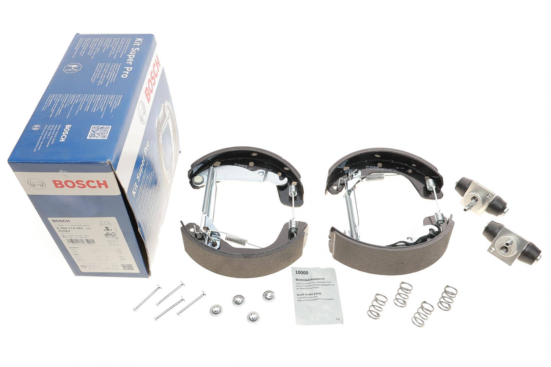 Колодки гальмівні (задні) Daewoo Lanos 97-/Opel Astra F/G/Vectra A (барабанні) (200x45)(+циліндри)