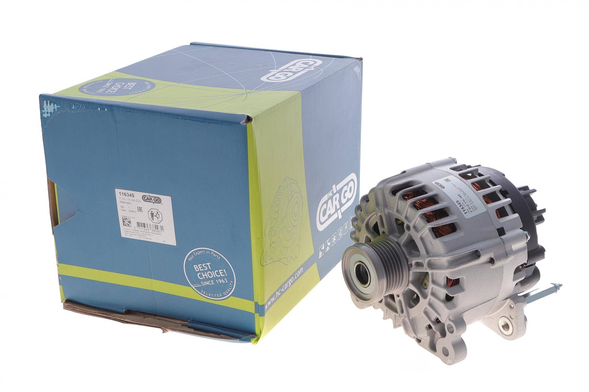 Генератор VW Golf/Passat/Tiguan 1.4 TSI 07-18 (14V/140A) = 116345