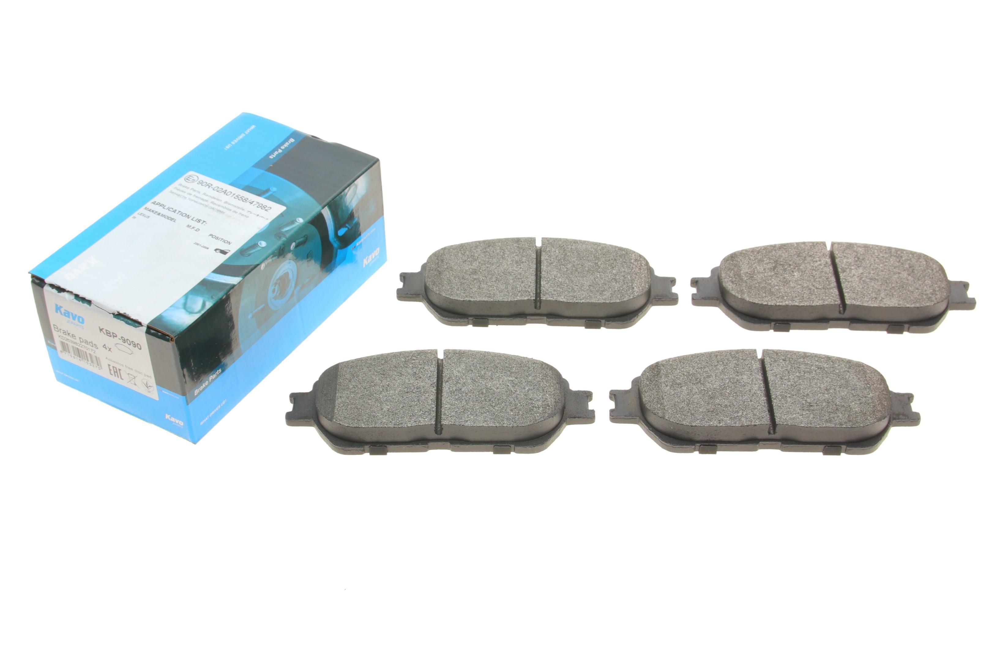 Колодки тормозные (передние) Toyota Camry/Lexus ES 01-08 (Akebono)