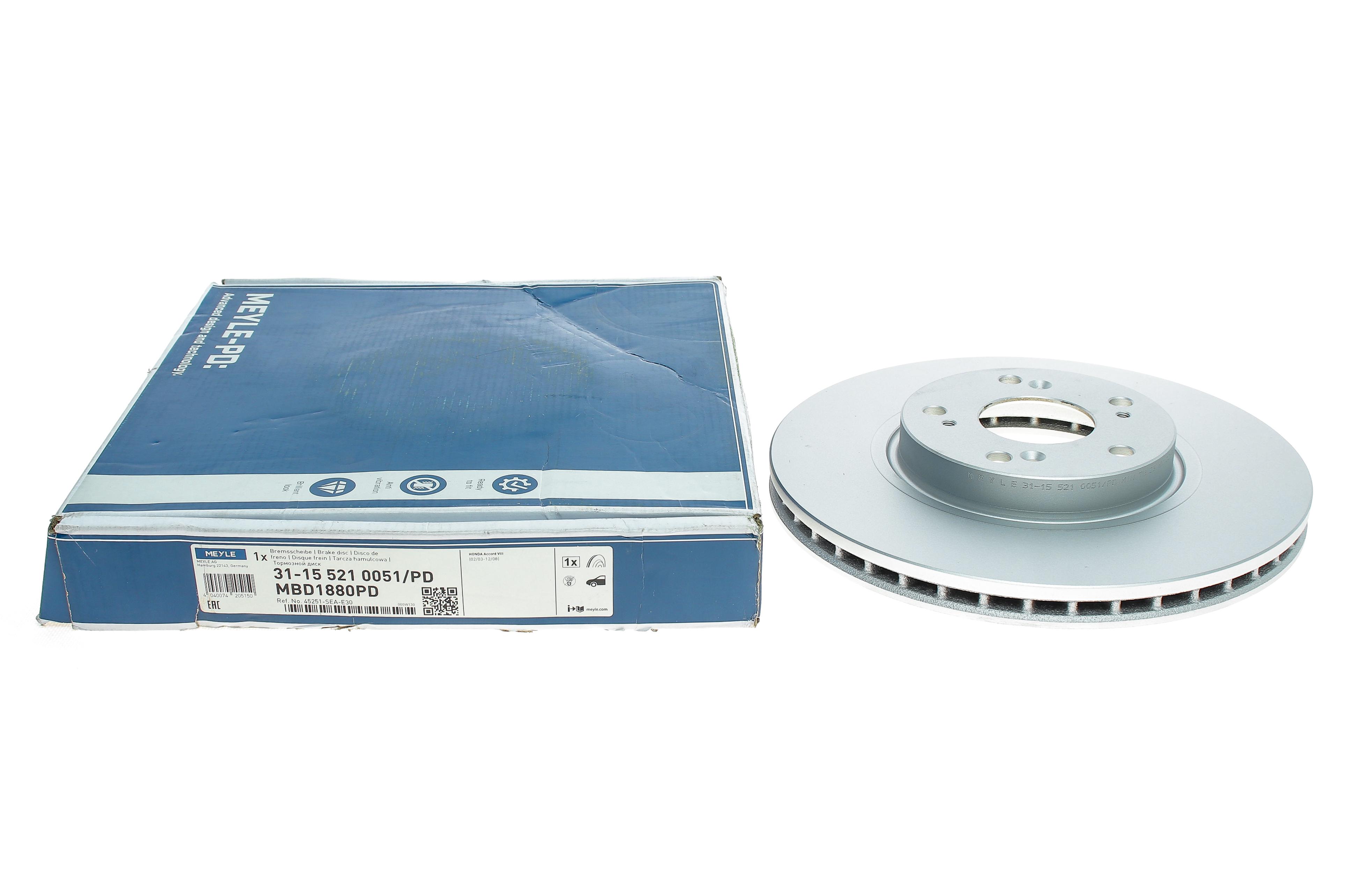 Диск тормозной (передний) Honda Accord VII 03-08 (300x25)