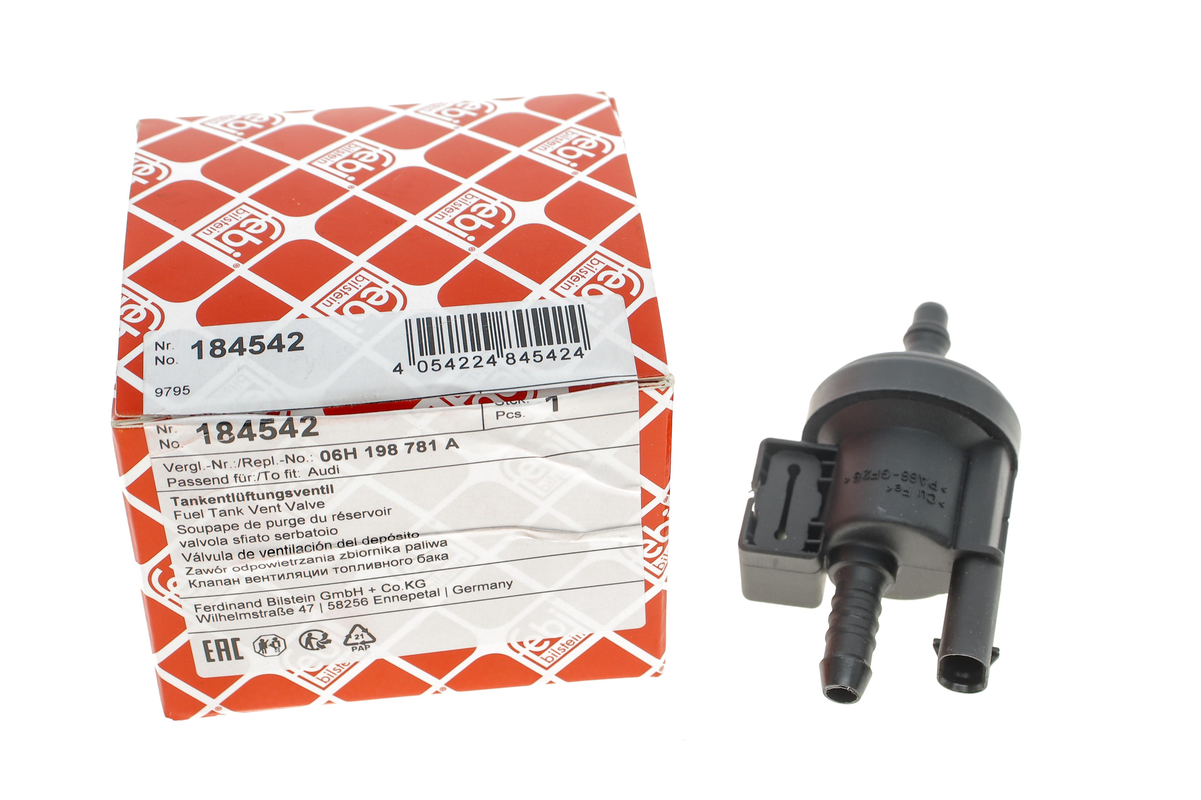 Клапан вентиляции бака топливного Audi A3/A4 1.8 TFSI 06-15