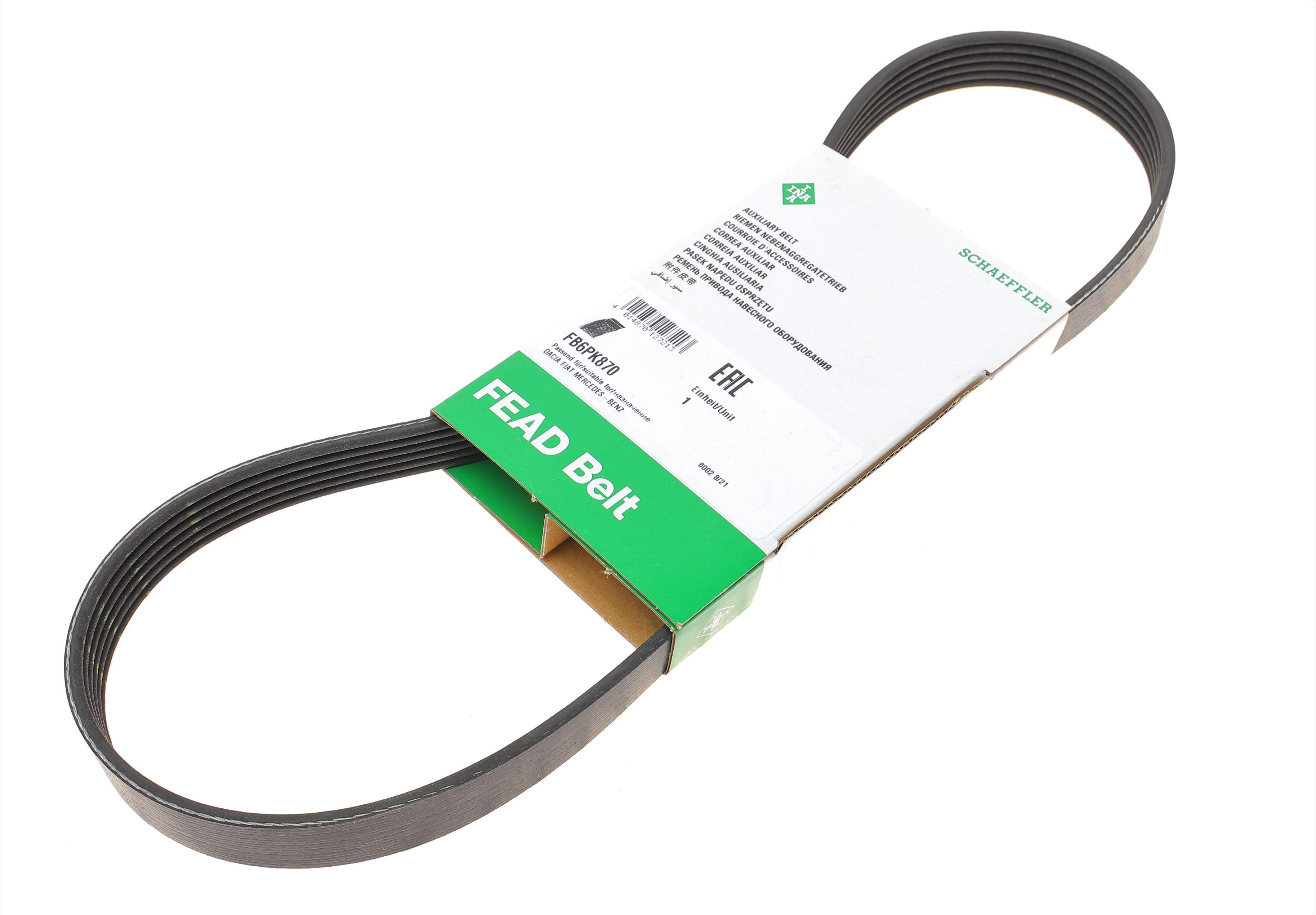 Ремінь генератора Fiat Scudo 1.9D, 04/98 - 12/06, 51kw