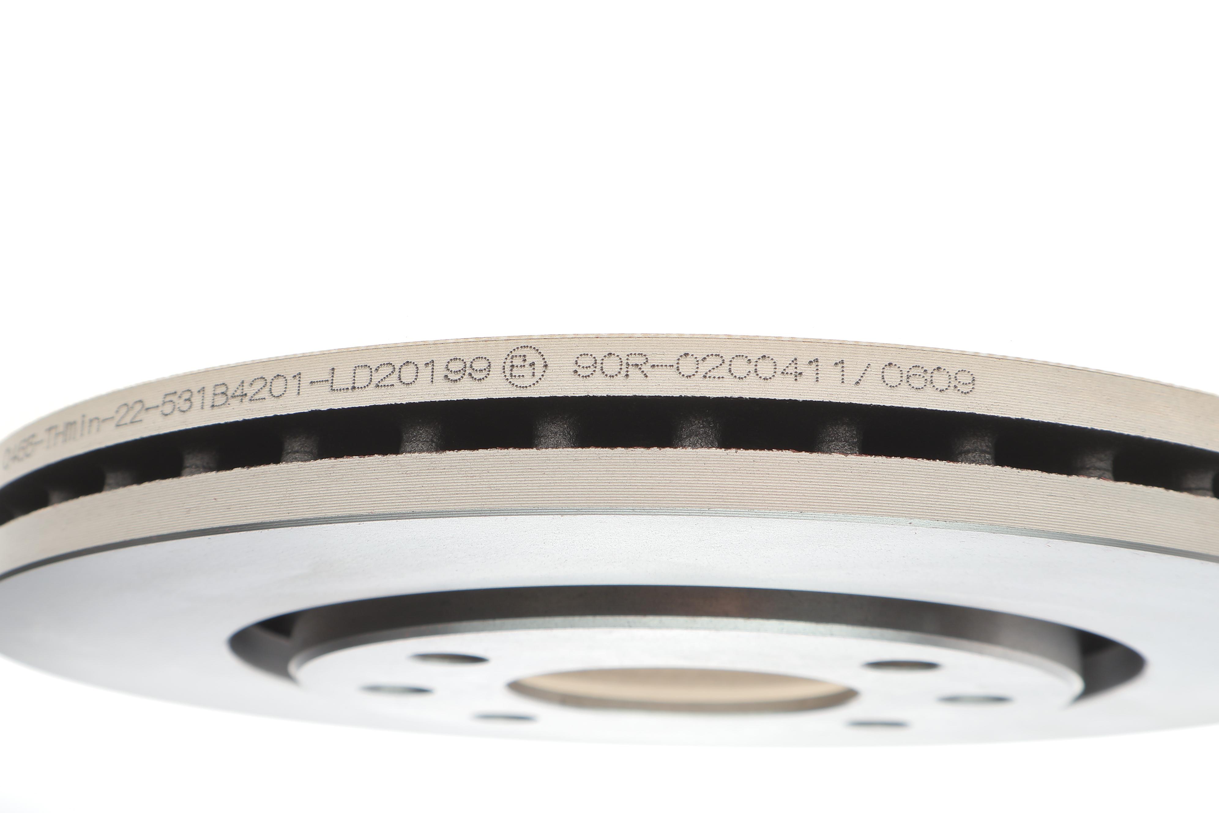 Диск гальмівний (передній) Peugeot 406 95-04 (260x24) (вент.)