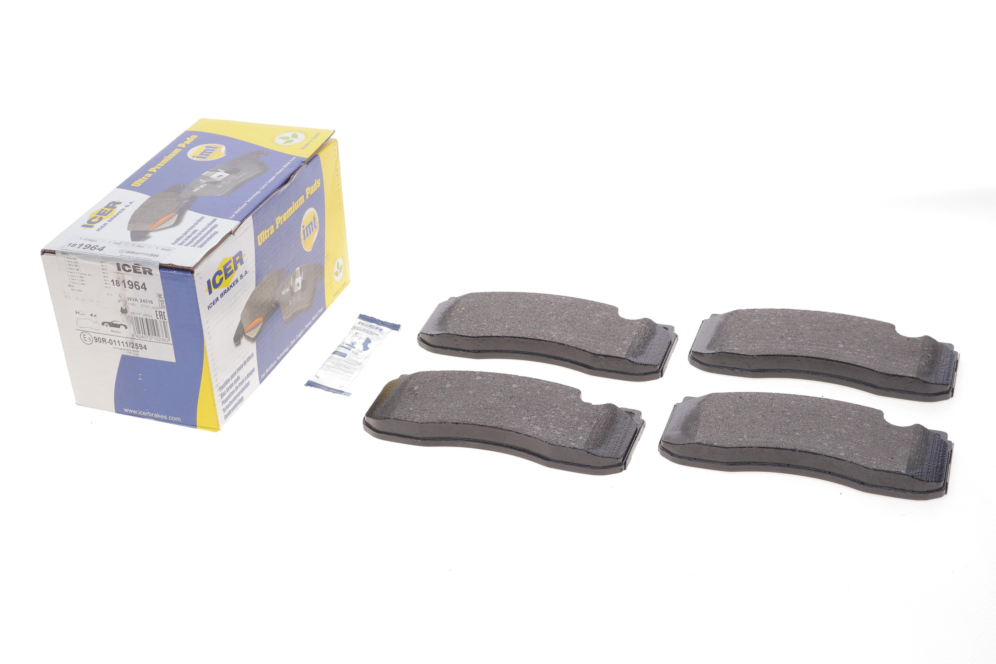 Колодки гальмівні (передні) BMW 1 (E81/E82/E87/E88)/3 (E90/E91/E92/E93) 04-13/Mini Mini 07-13