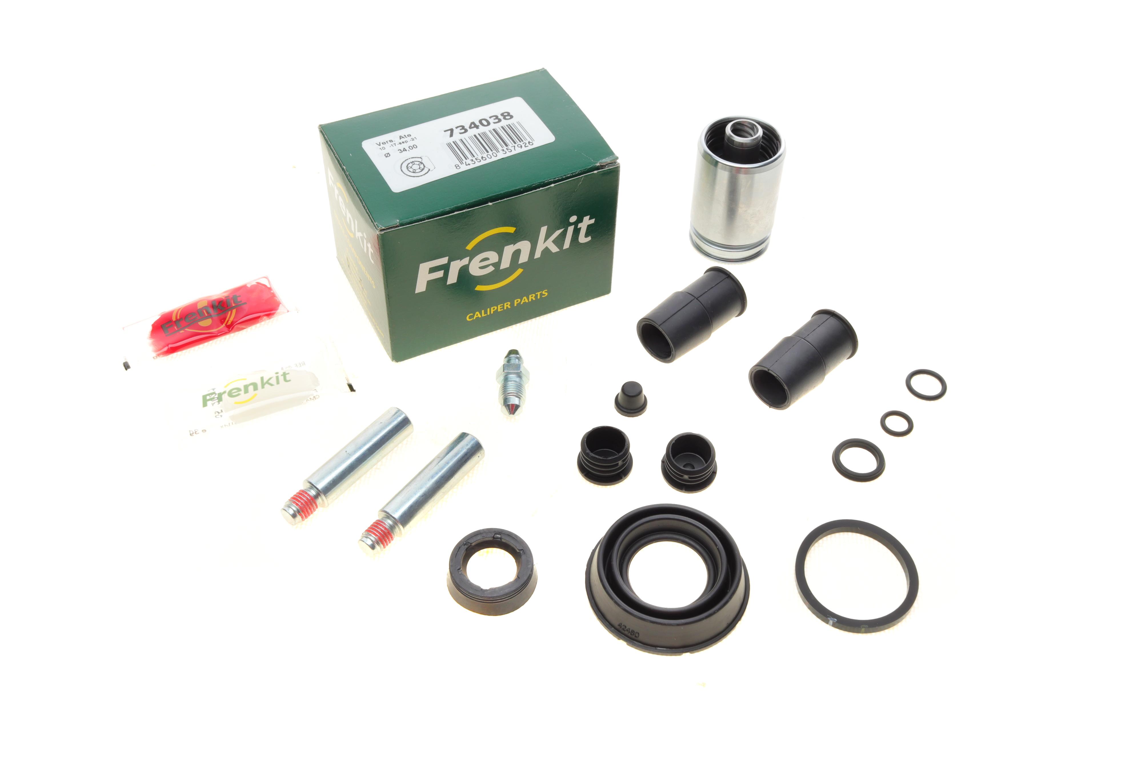 Ремкомплект супорта (заднього) Toyota Yaris 05- (d=34mm) (+поршень/направляюча) (Ate)