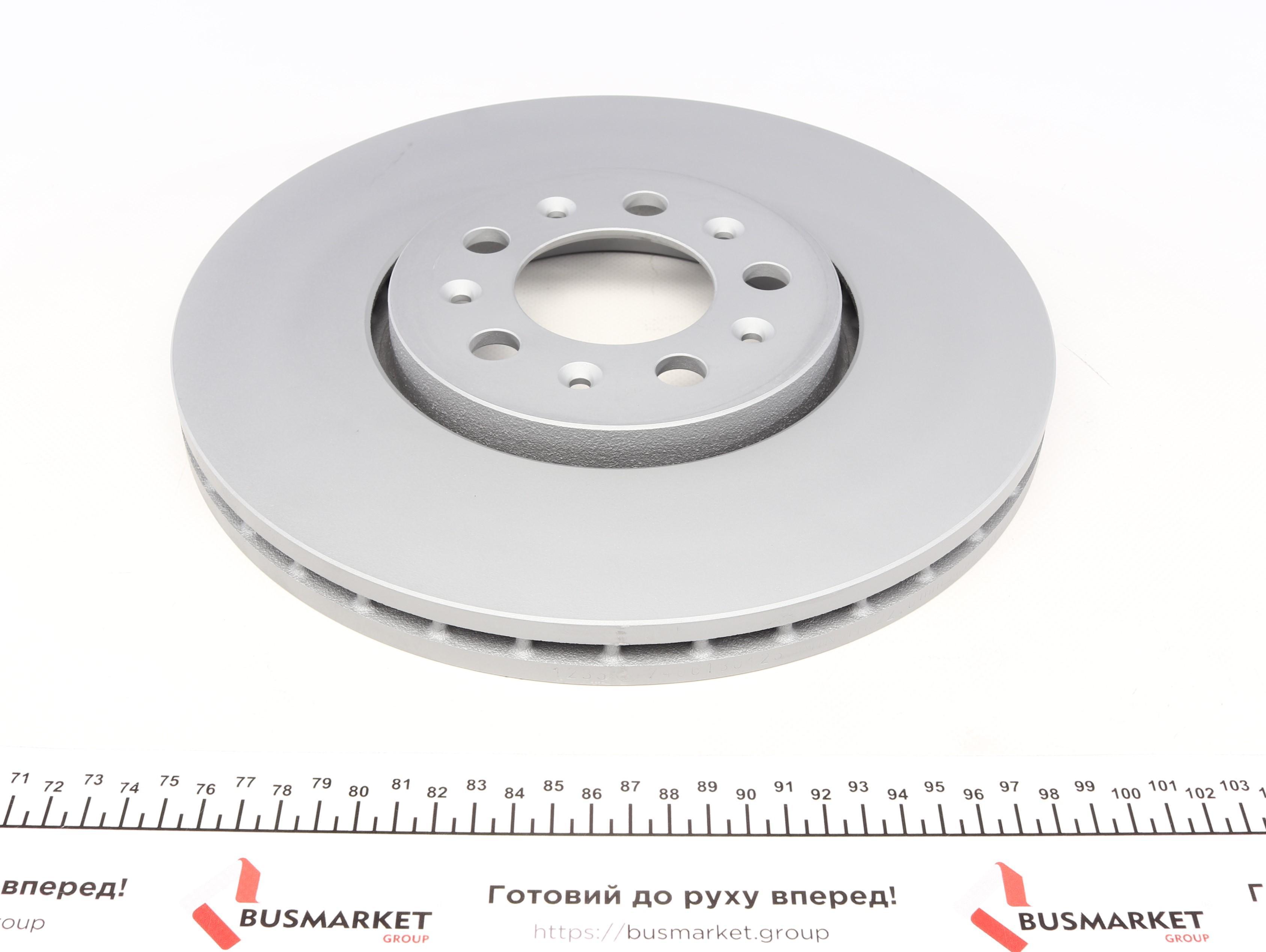 Диск гальмівний (передній) Audi A3/Skoda Fabia/Octavia/VW Golf IV 96- (288x25) (з покриттям) (вент.