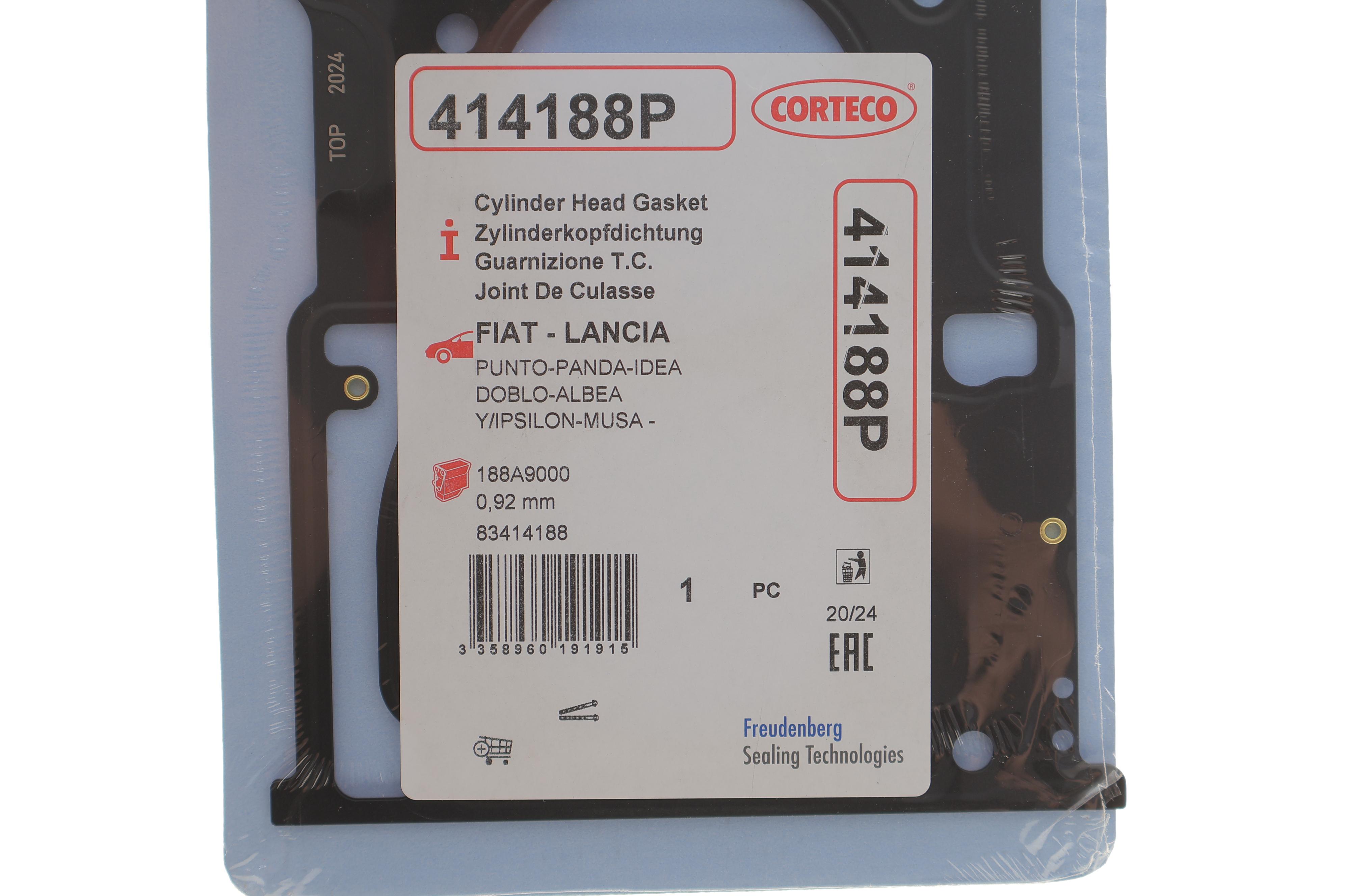 Прокладка ГБЦ Fiat Doblo 1.3JTD 04- (2 метки)