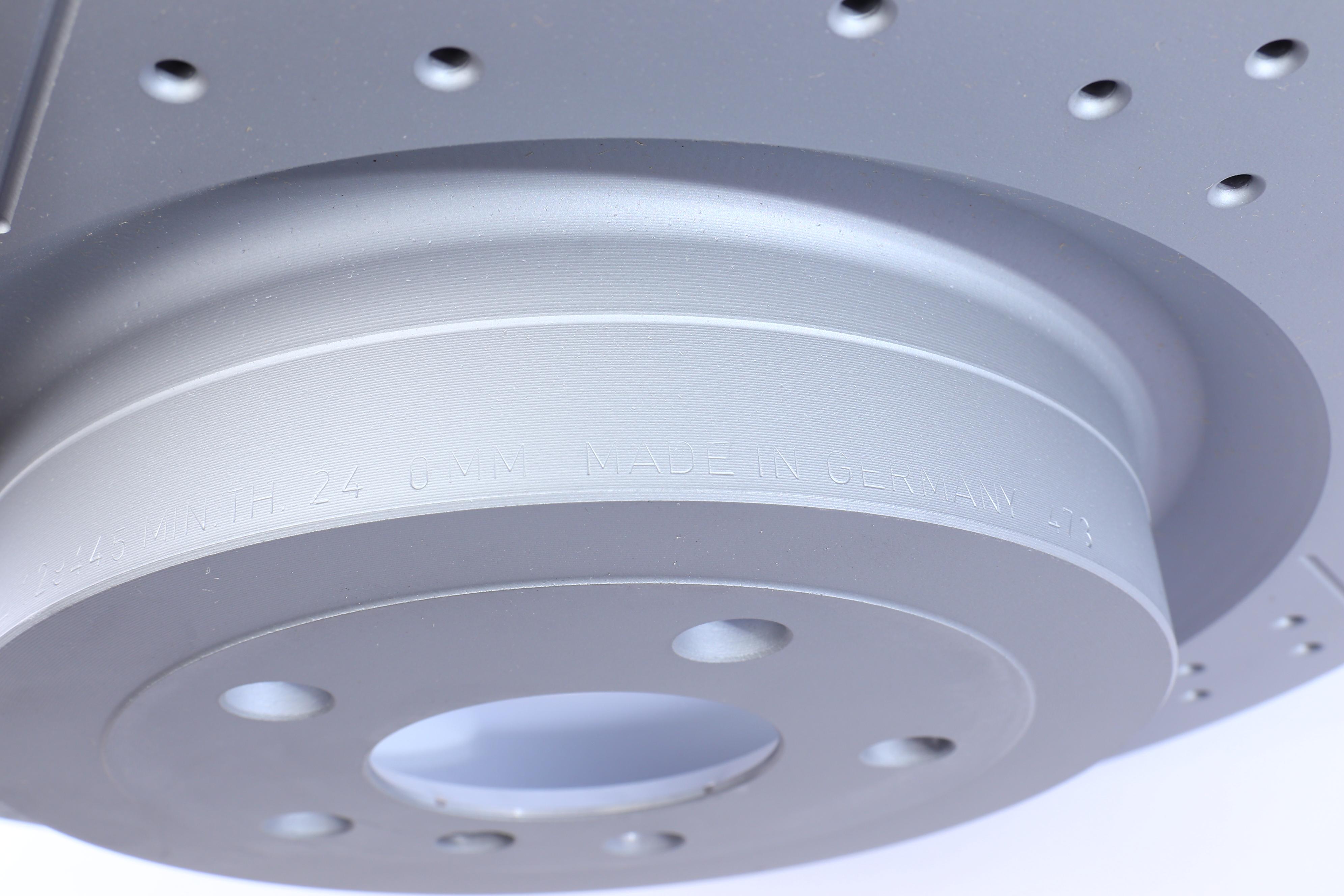 Диск тормозной (задний) MB GL-class (X166)/GLE (W166) (345x26) (с покр) (с прорезом/отверстиями)