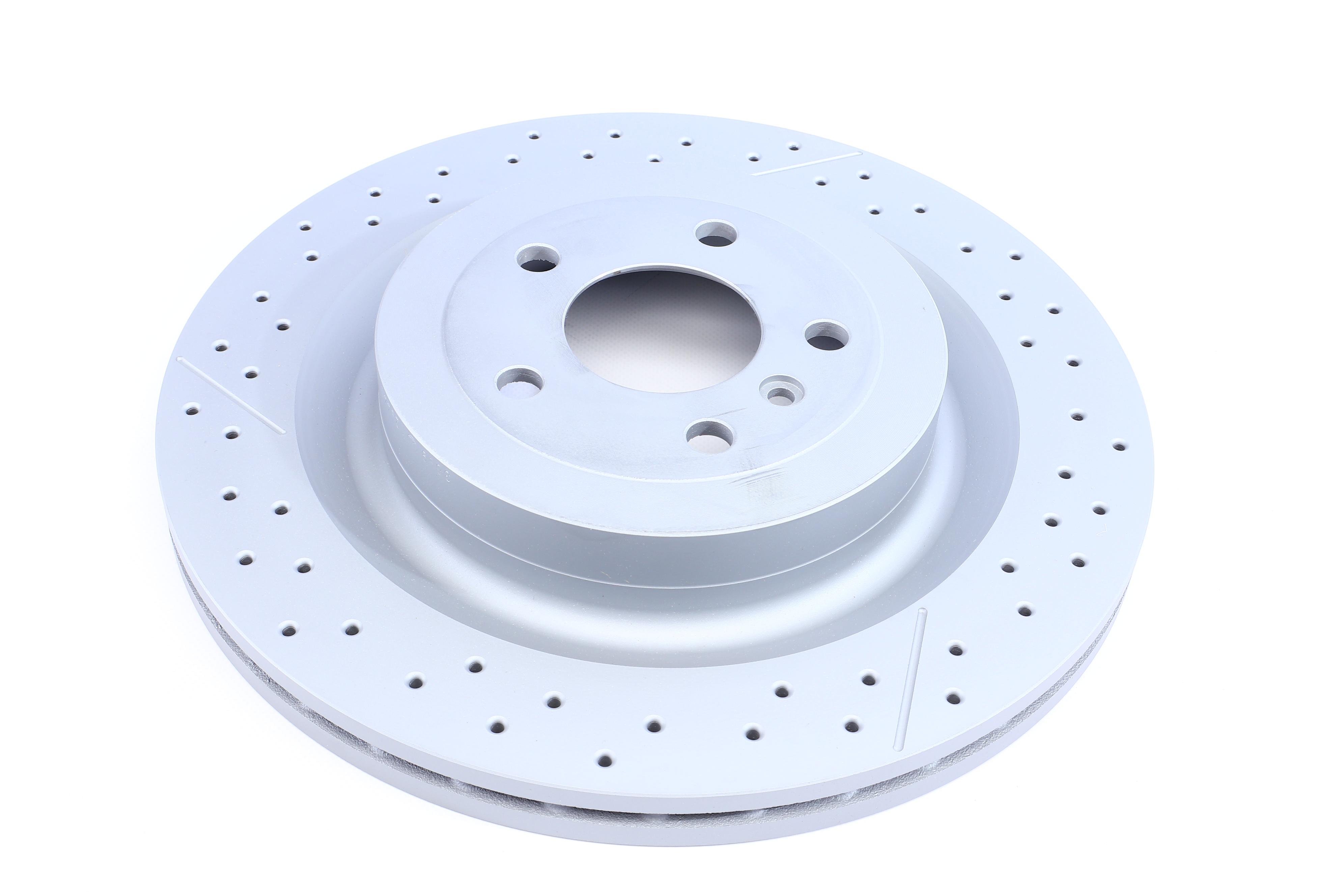 Диск тормозной (задний) MB GL-class (X166)/GLE (W166) (345x26) (с покр) (с прорезом/отверстиями)