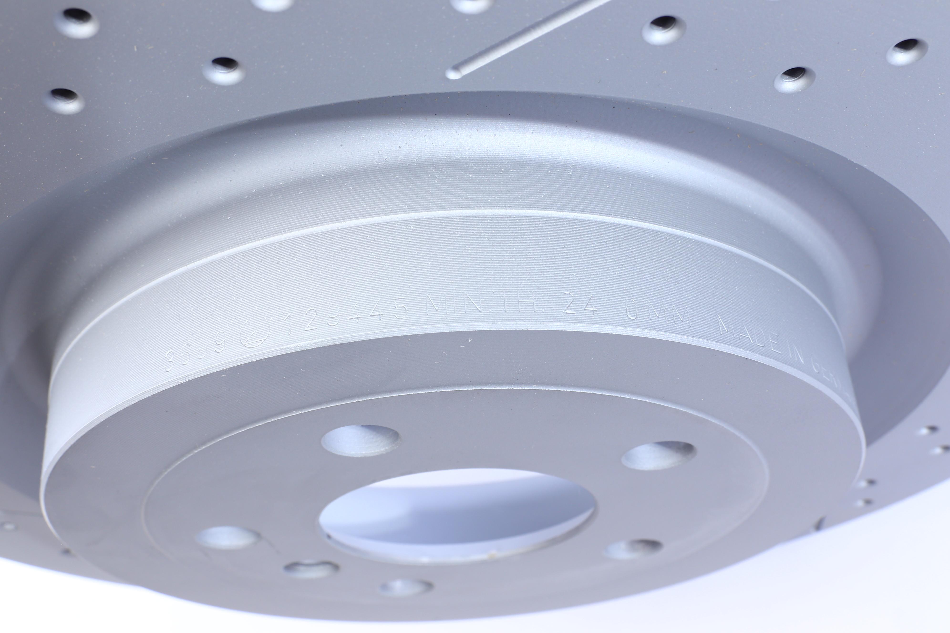 Диск тормозной (задний) MB GL-class (X166)/GLE (W166) (345x26) (с покр) (с прорезом/отверстиями)