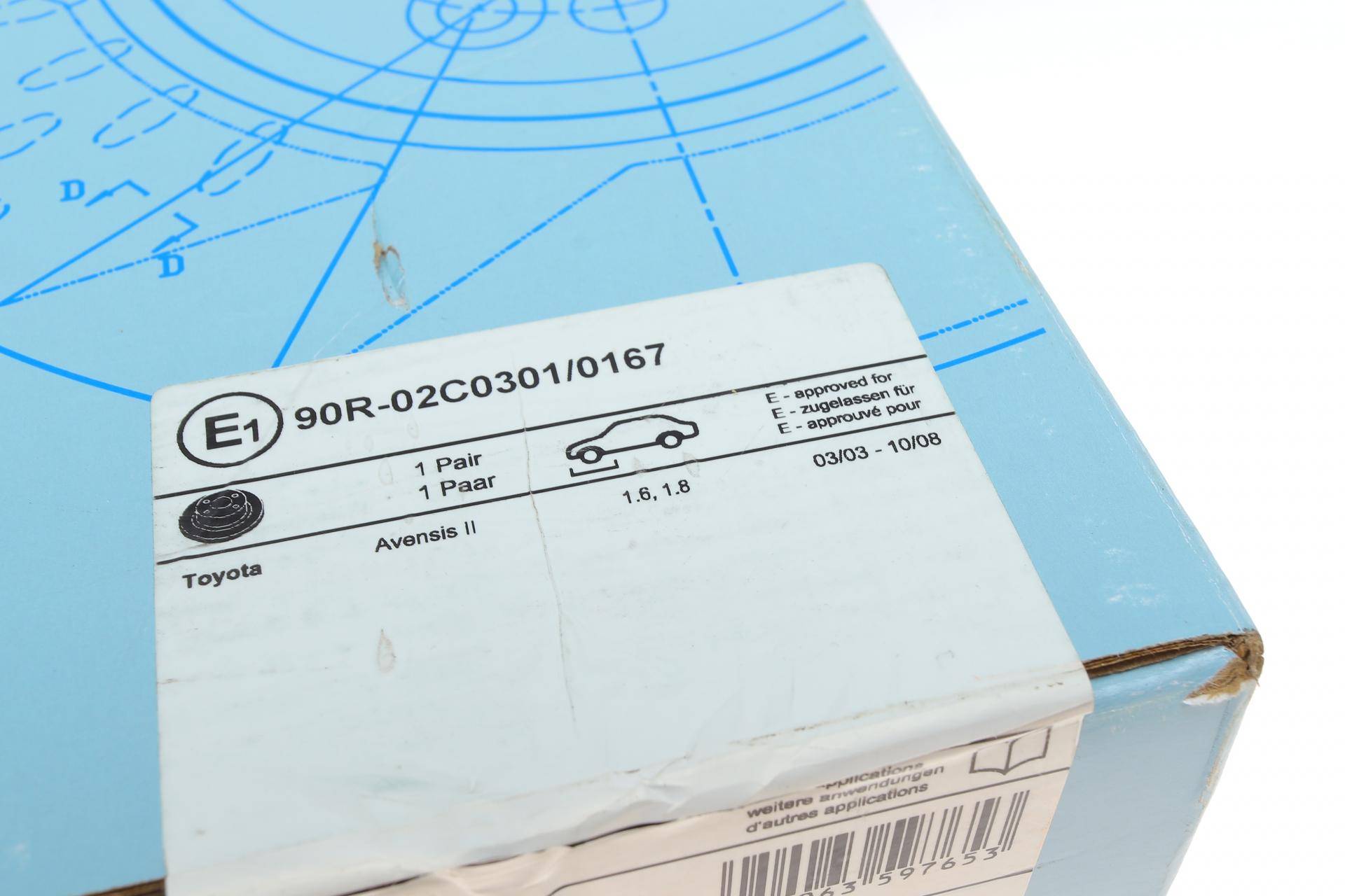 Диск гальмівний (передній) Totota Avensis 03-08 (277x26)