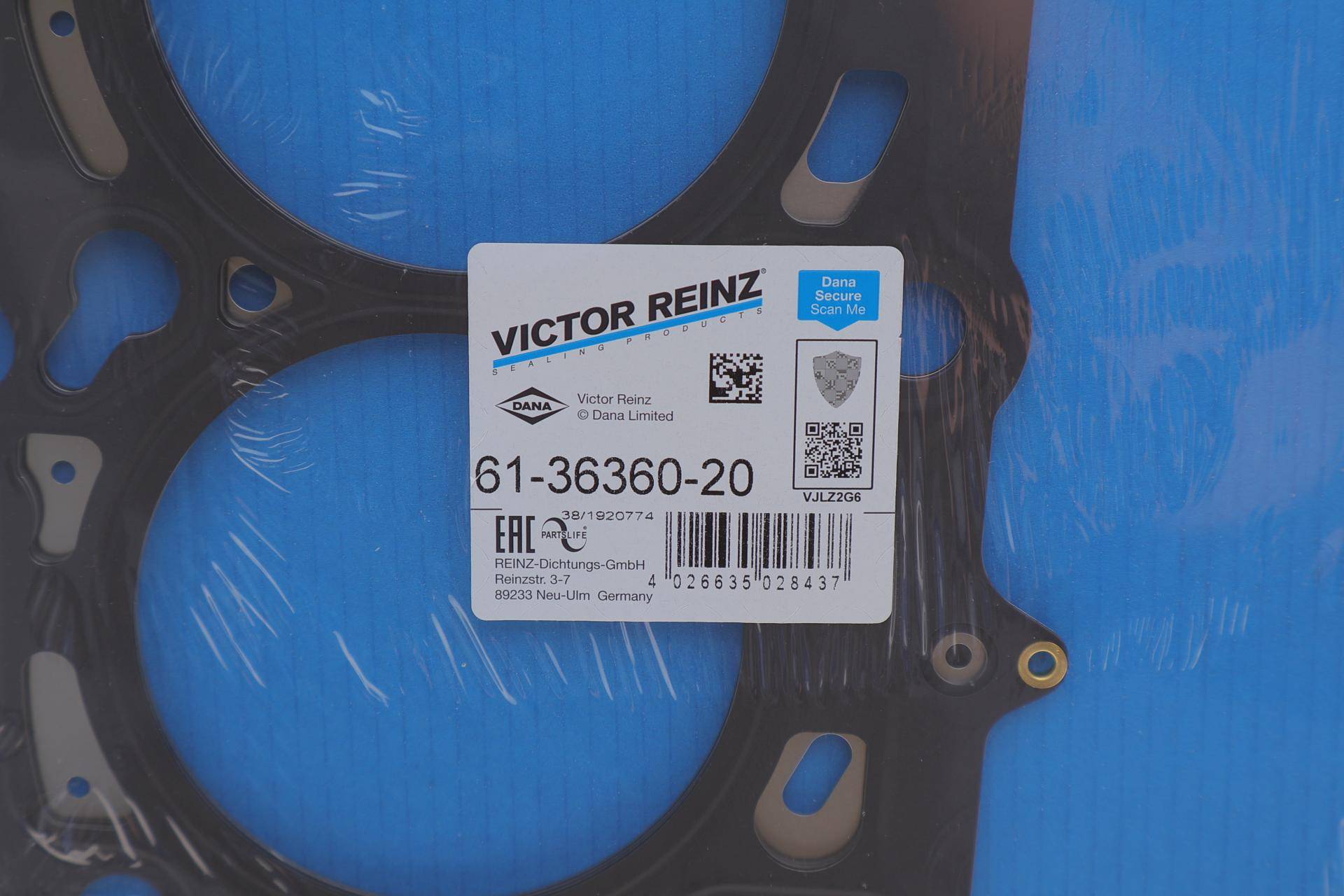 Прокладка ГБЦ VW Caddy 1.6TDI 10-, Ø80,50mm, 1,71mm, (3 метки)