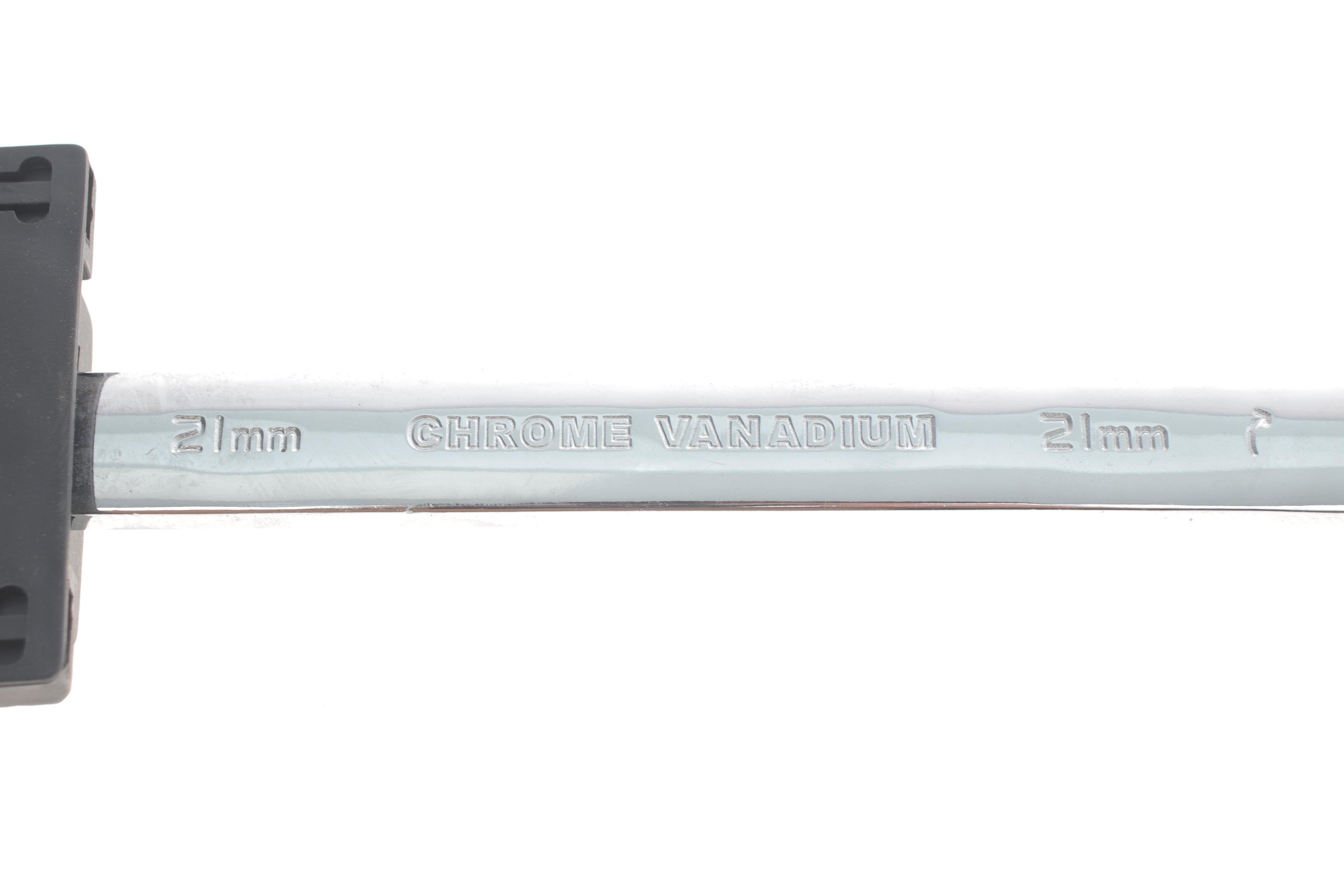 Ключ ріжково-накидний з тріскачкою 21 мм 72 зуб. L-290 мм