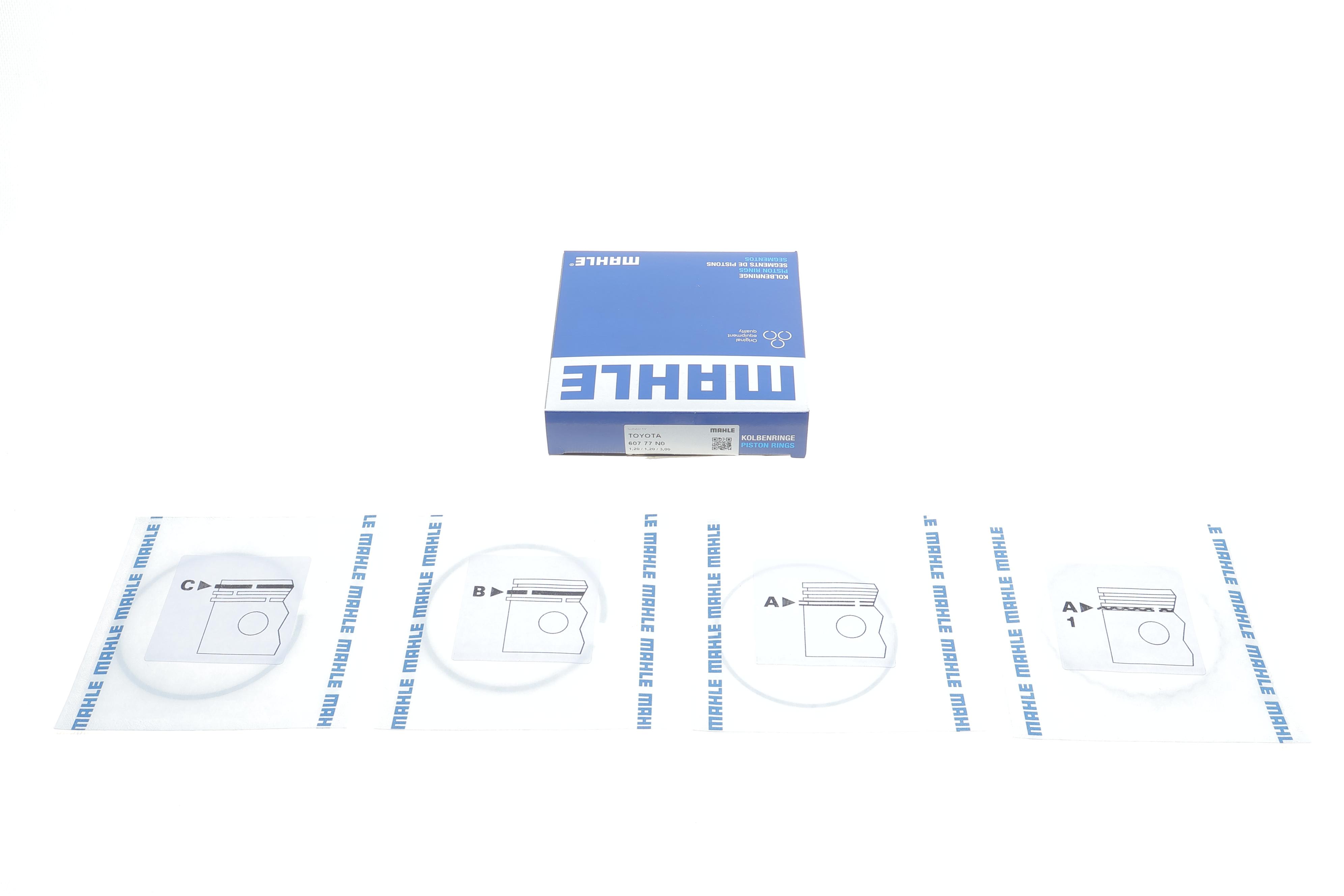 Кільця поршневі Toyota Auris/Avensis/Corolla 1.4-1.8 03-13 (79.00mm/STD)