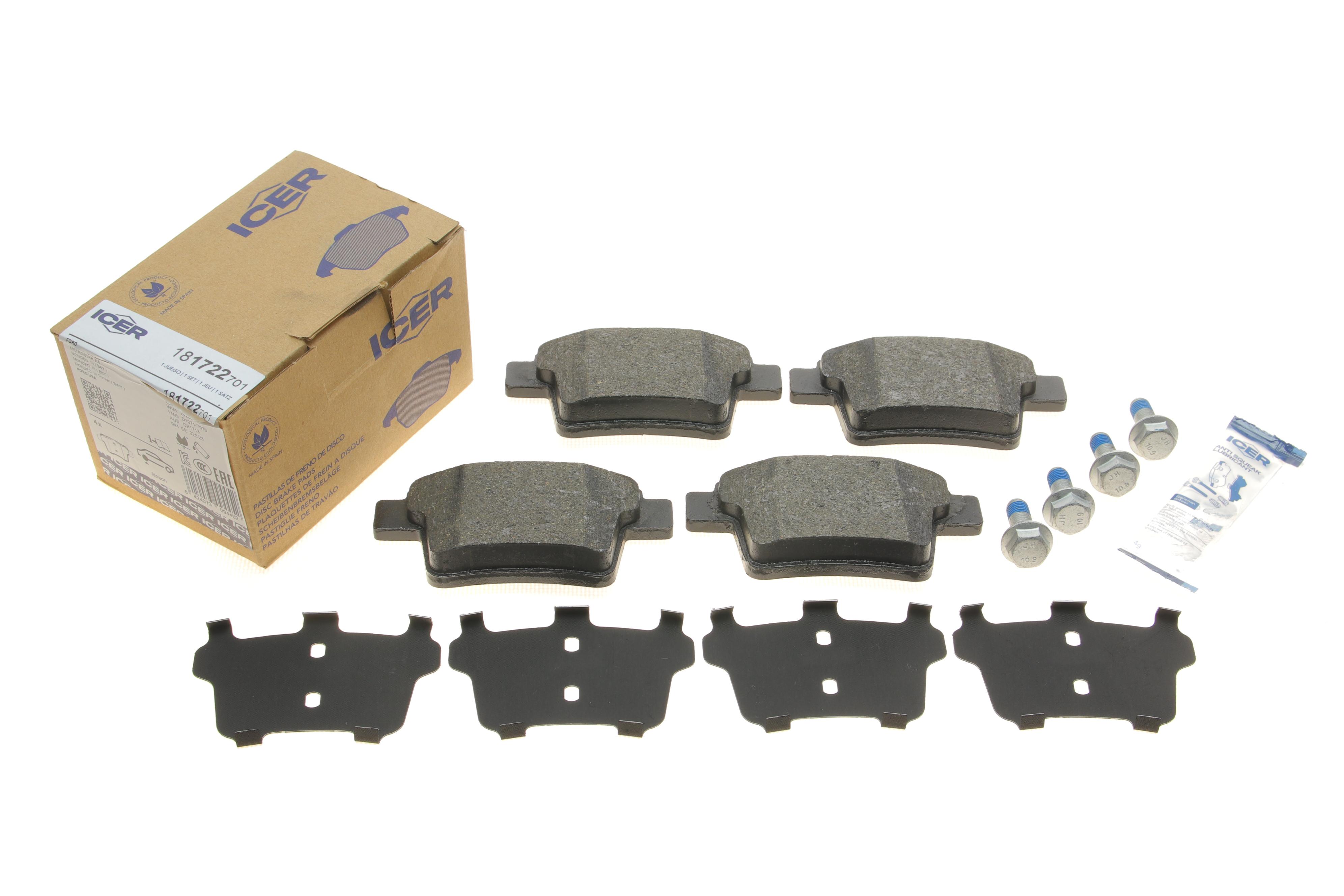 Колодки тормозные (задние) Ford Mondeo III 00-07/Ford USA Freestyle 04-/Jaguar X-Type 03-09