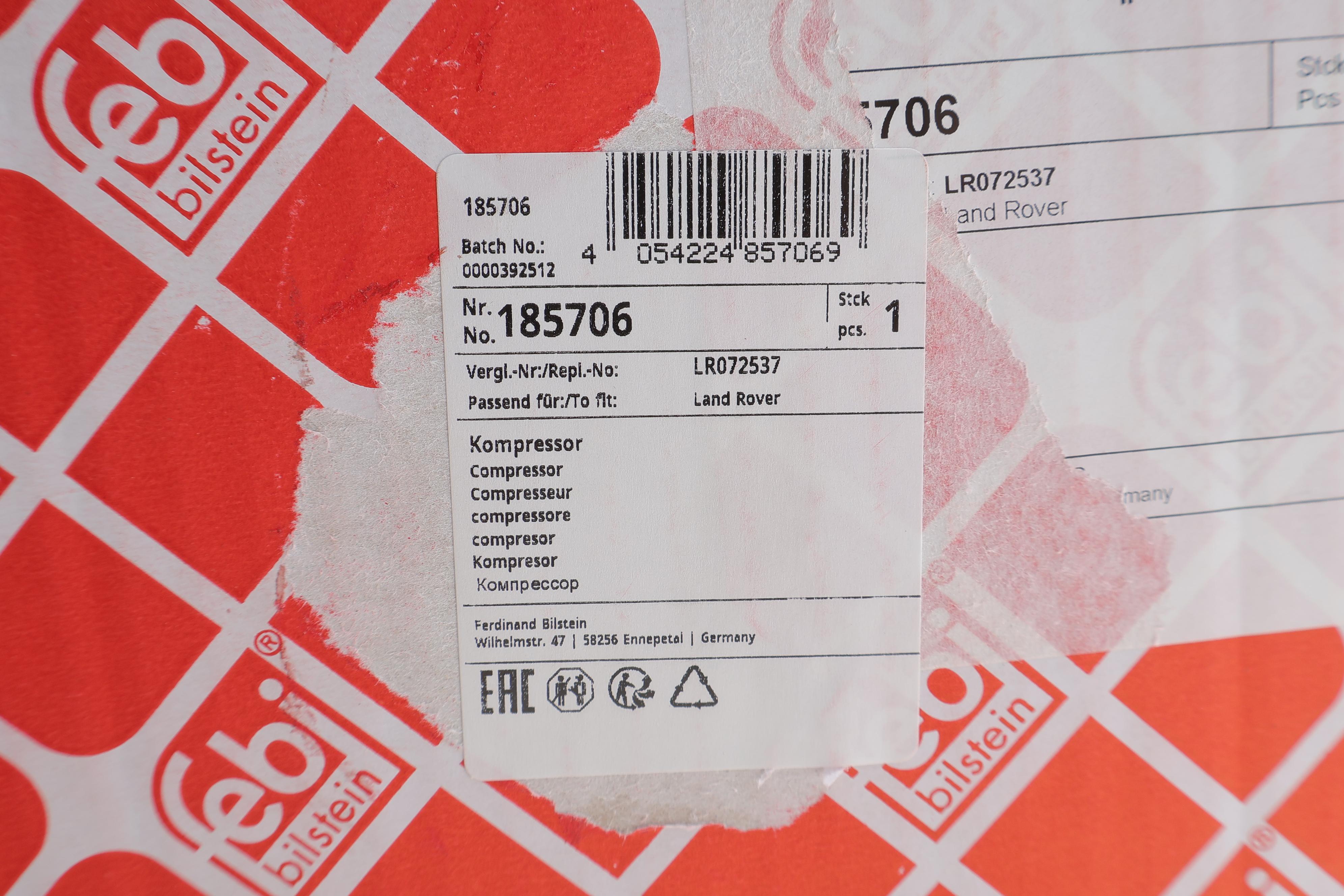 Компрессор пневмосистемы Land Rover Range Rover Sport 05-13/Discovery 04-18