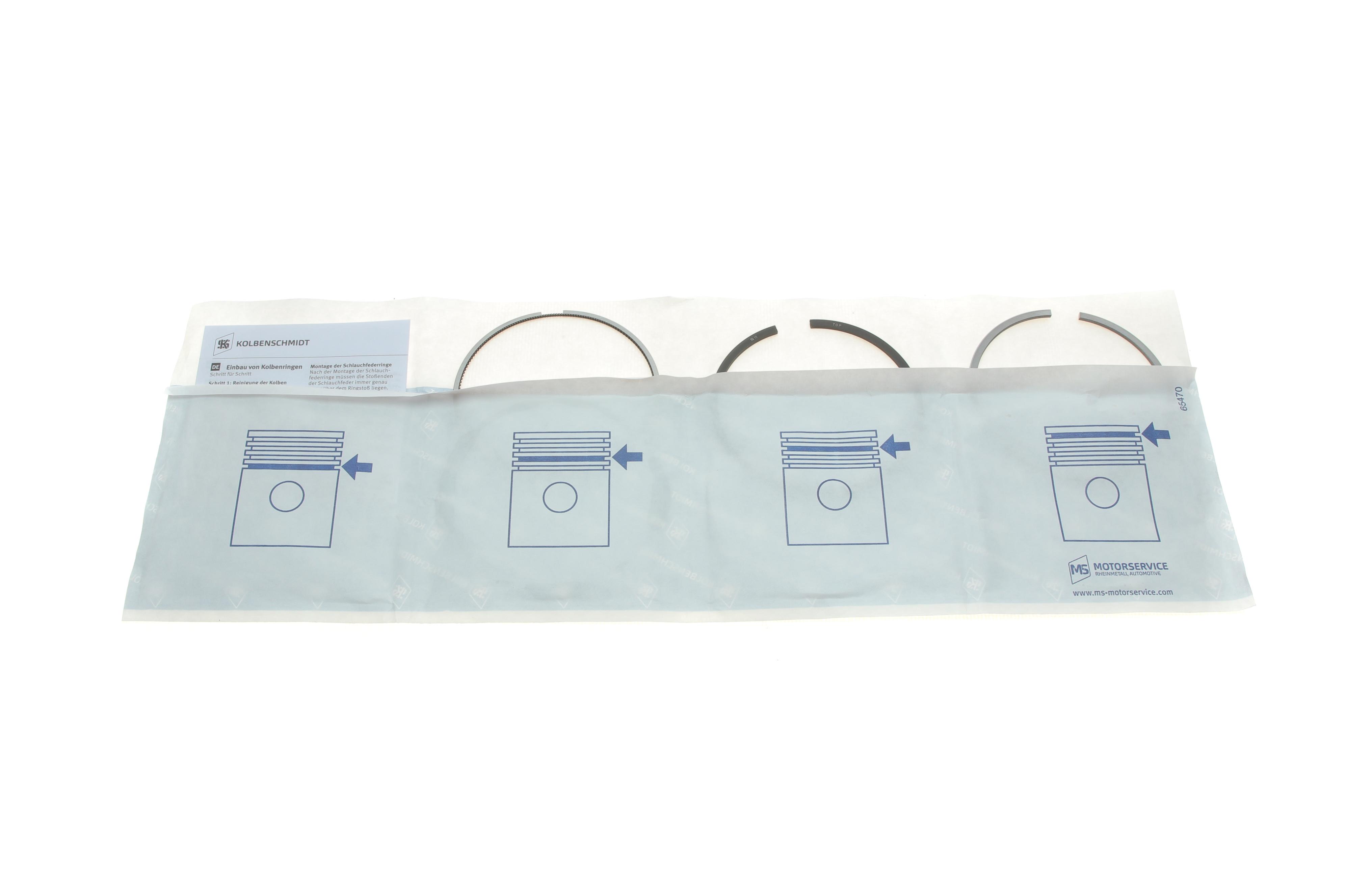 Кільця поршневі Fiat Bravo/Doblo 1.9JTD 96-03 (82.0mm/STD) (2-2-2)