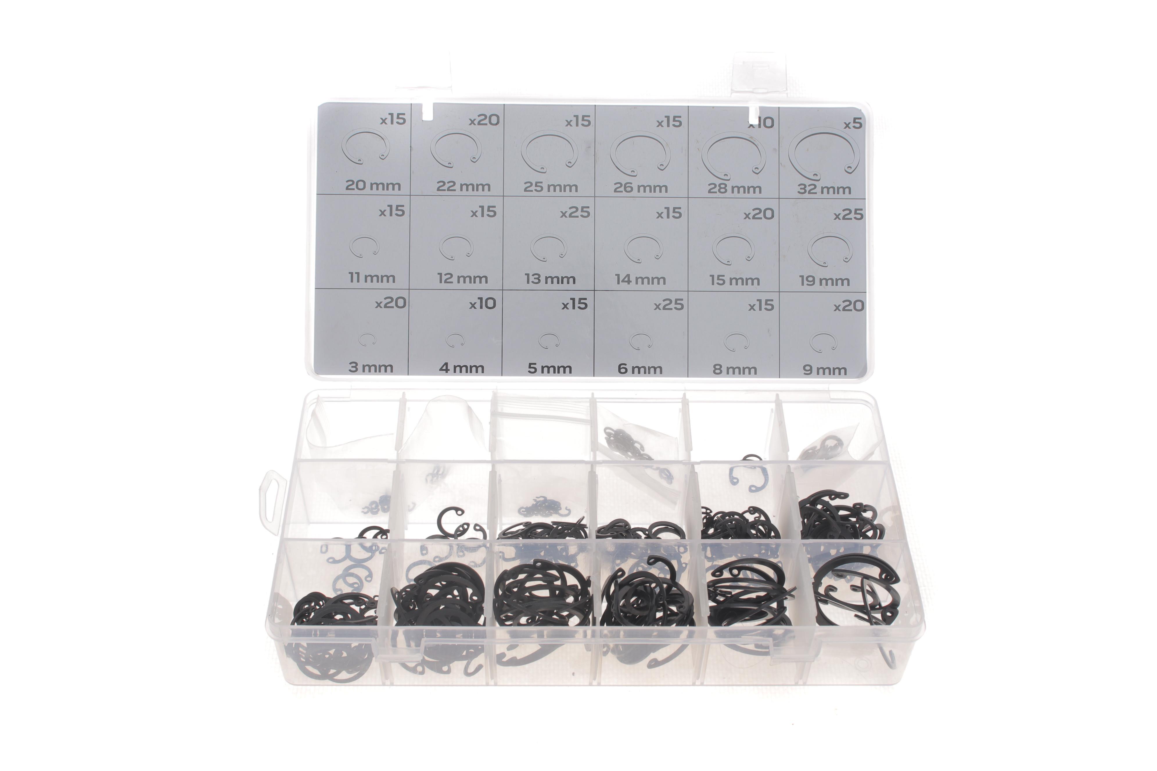 Кільце стопорне (к-кт 300шт) (3mm-32mm)