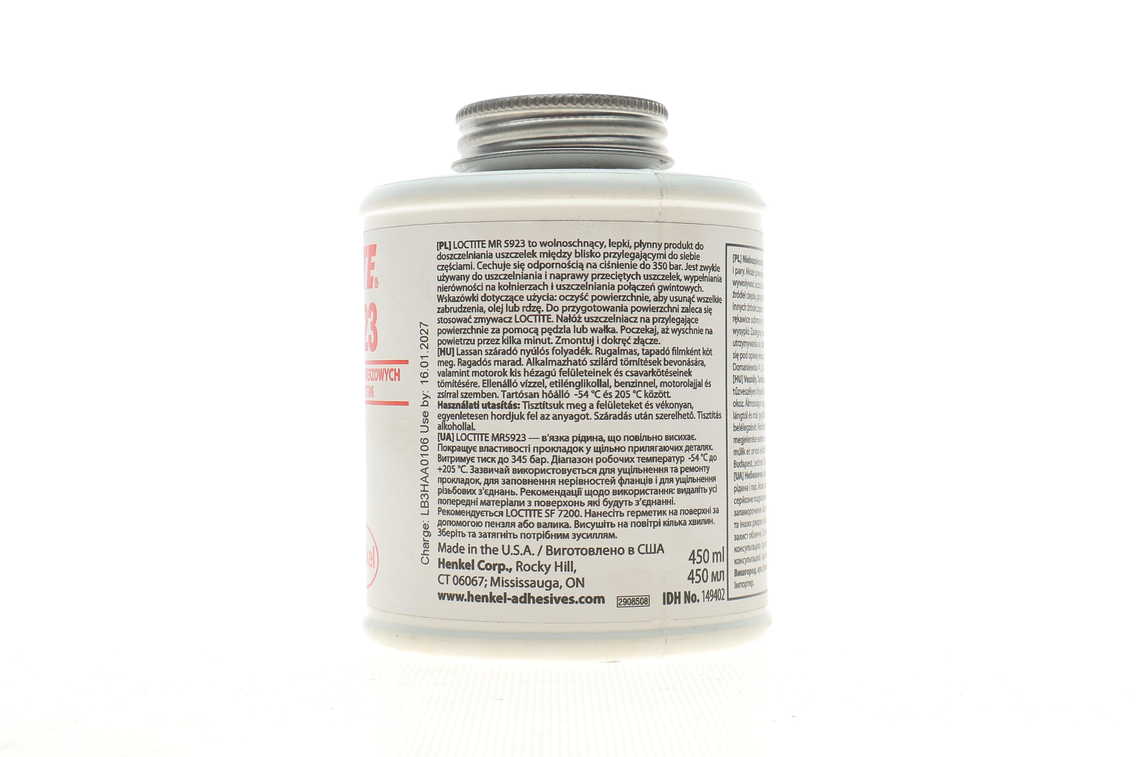 LOCTITE MR 5923 BO, 450ML Герметик для обработки прокладок