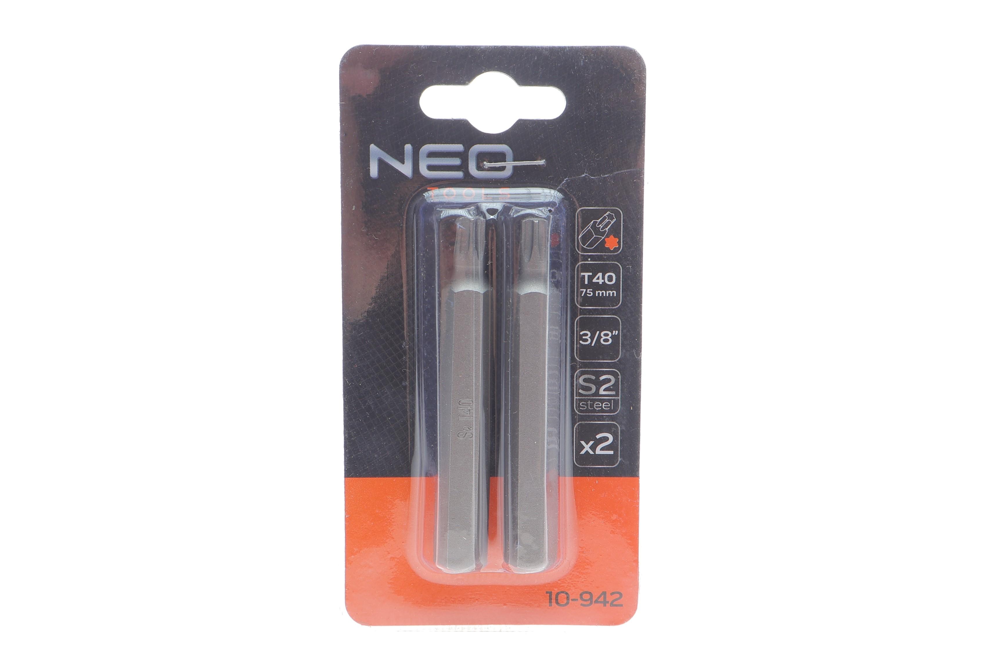 Біта 3/8" Torx T40 75 мм (к-кт 2 шт)