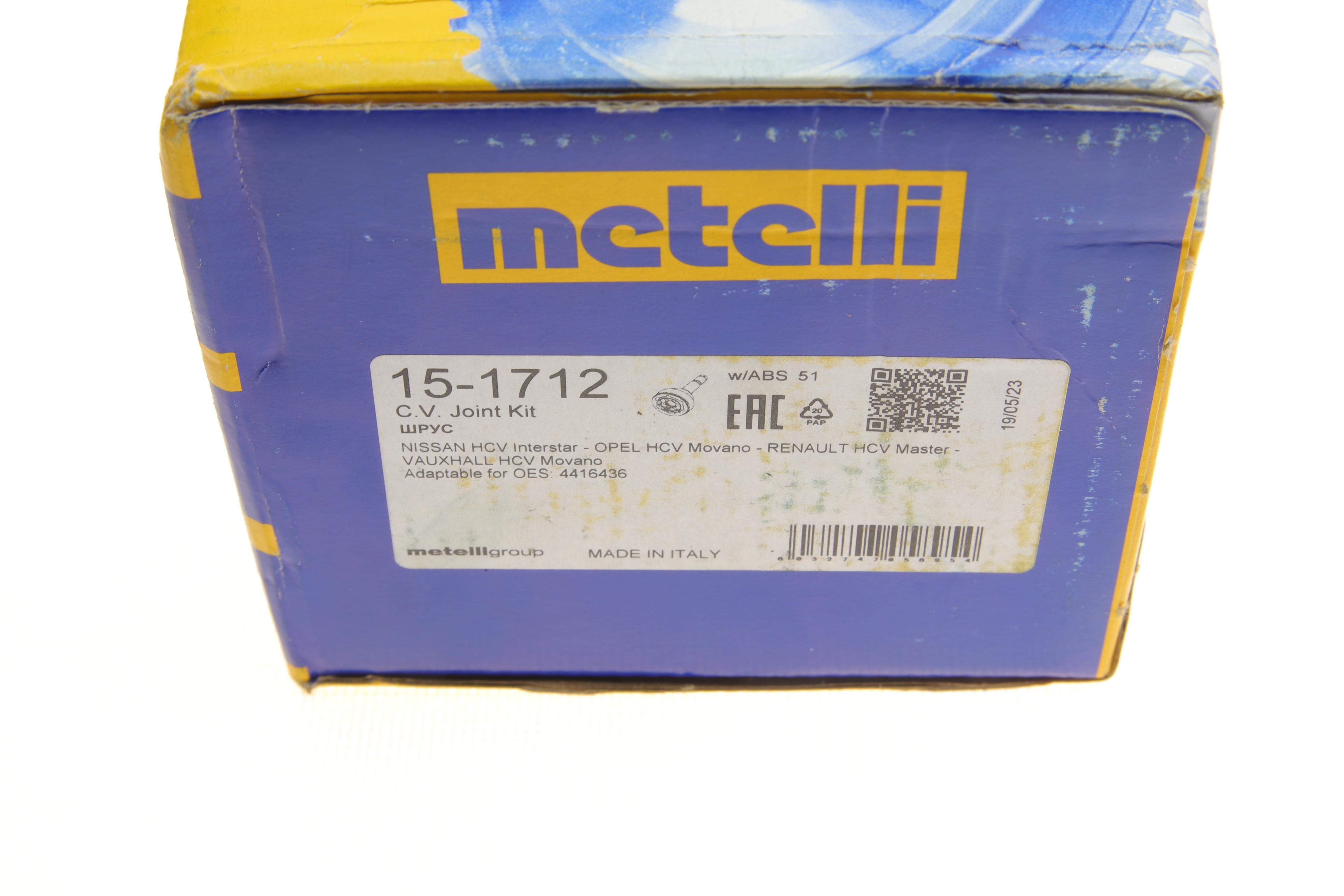 ШРКШ (зовнішній) Renault Master II 06-/Opel Movano 2.5D 03- (28z/36z/64.5mm/101.9mm/57.1mm) (+ABS 51z)