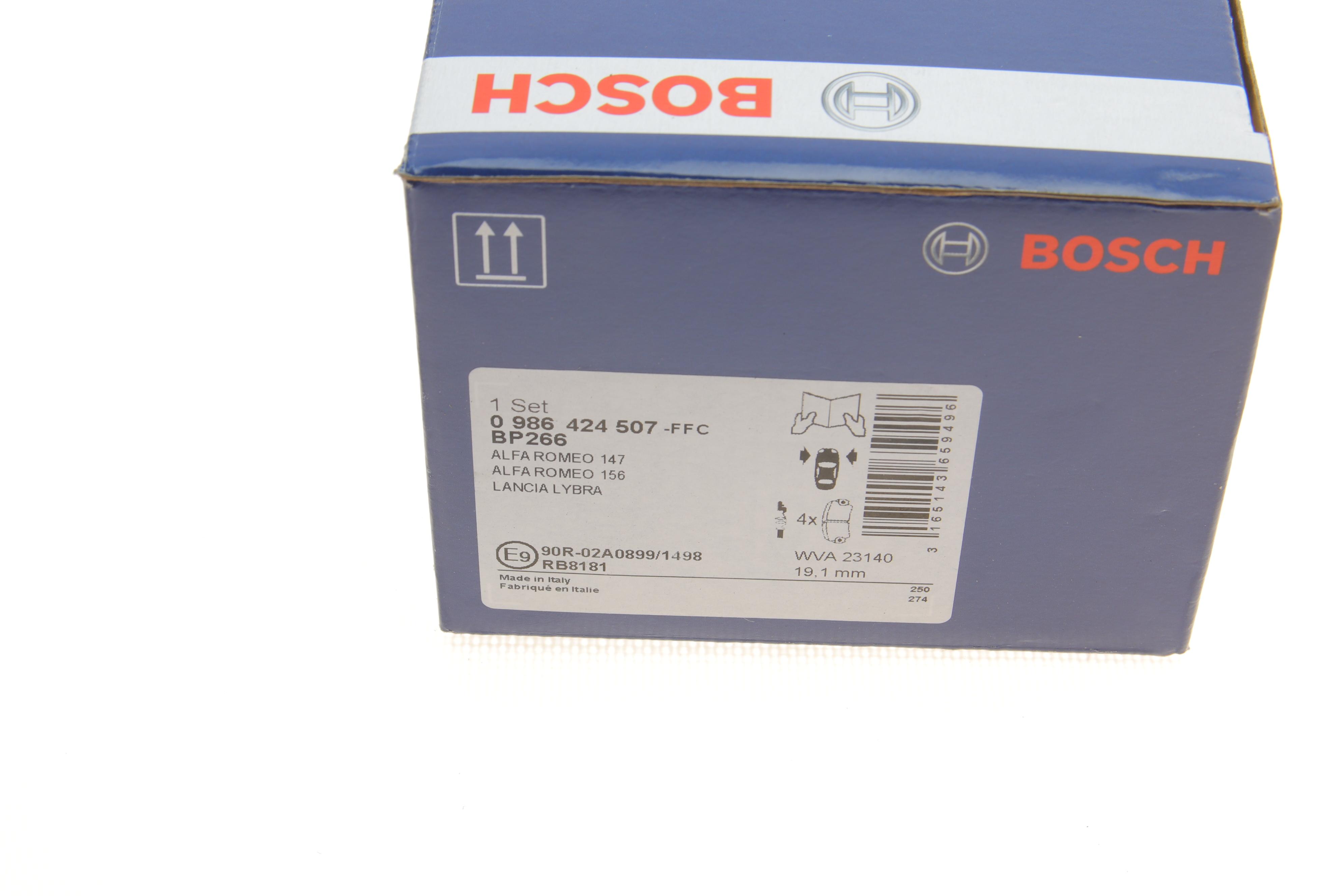 Колодки гальмівні (передні) Alfa Romeo 147/156/Lancia Lybra 97-06 (Lucas-Girling) (з датчиками)