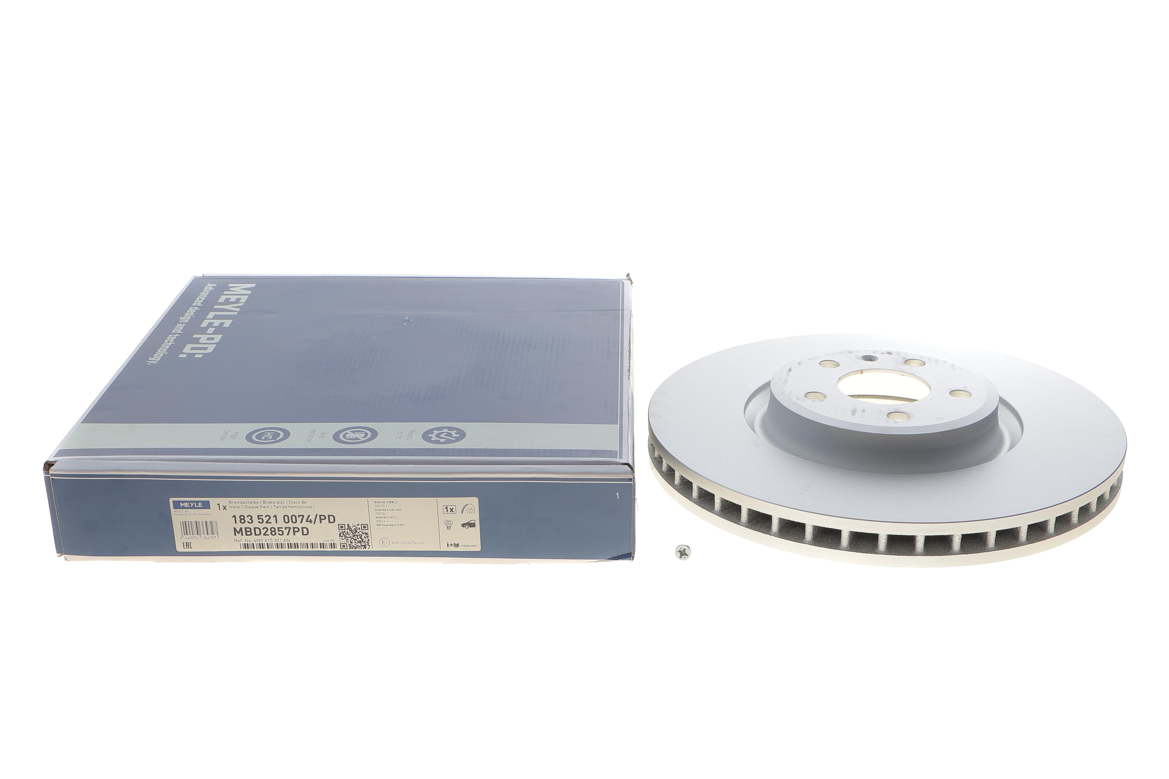 Диск гальмівний (передній) Audi A5/Q7 15-/VW Touareg 17- (350x34)