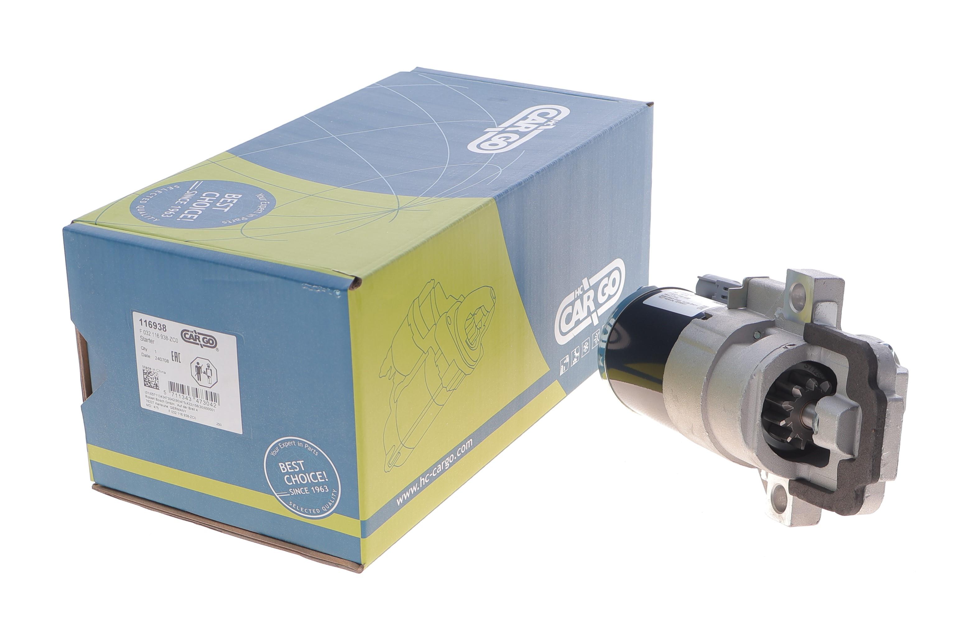 Стартер Mazda 3/6/CX-7 06-14 (12V/1.2KW) (z=11) = 116938