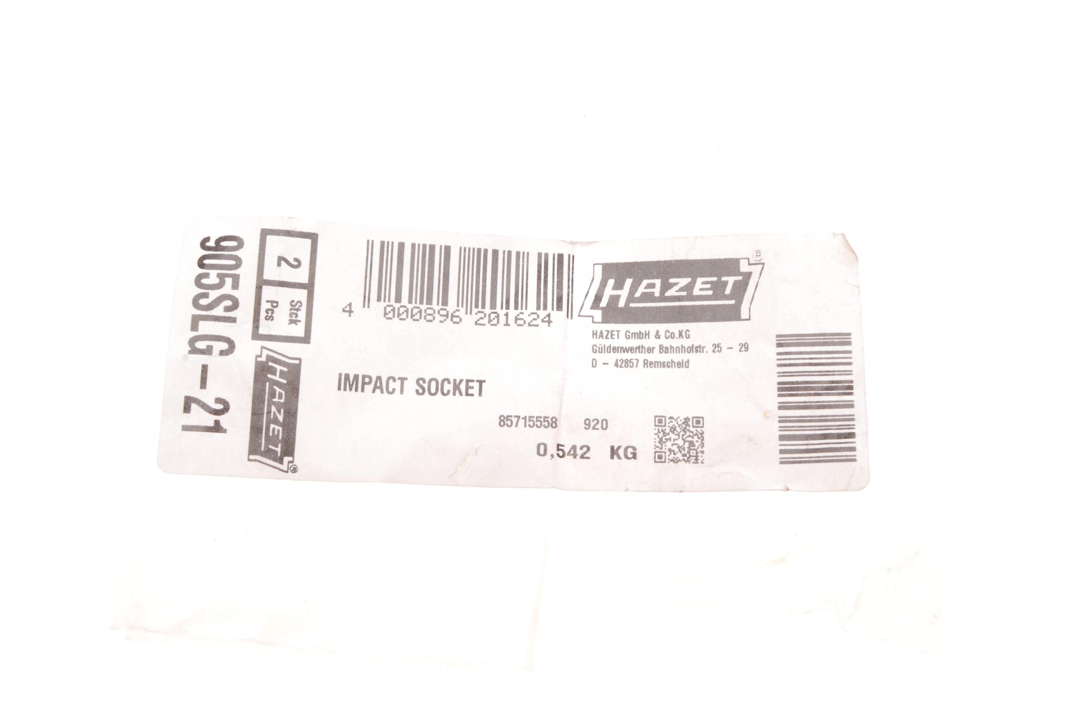 Головка ударна 1/2" 21 мм для шиномонтажу 87 мм