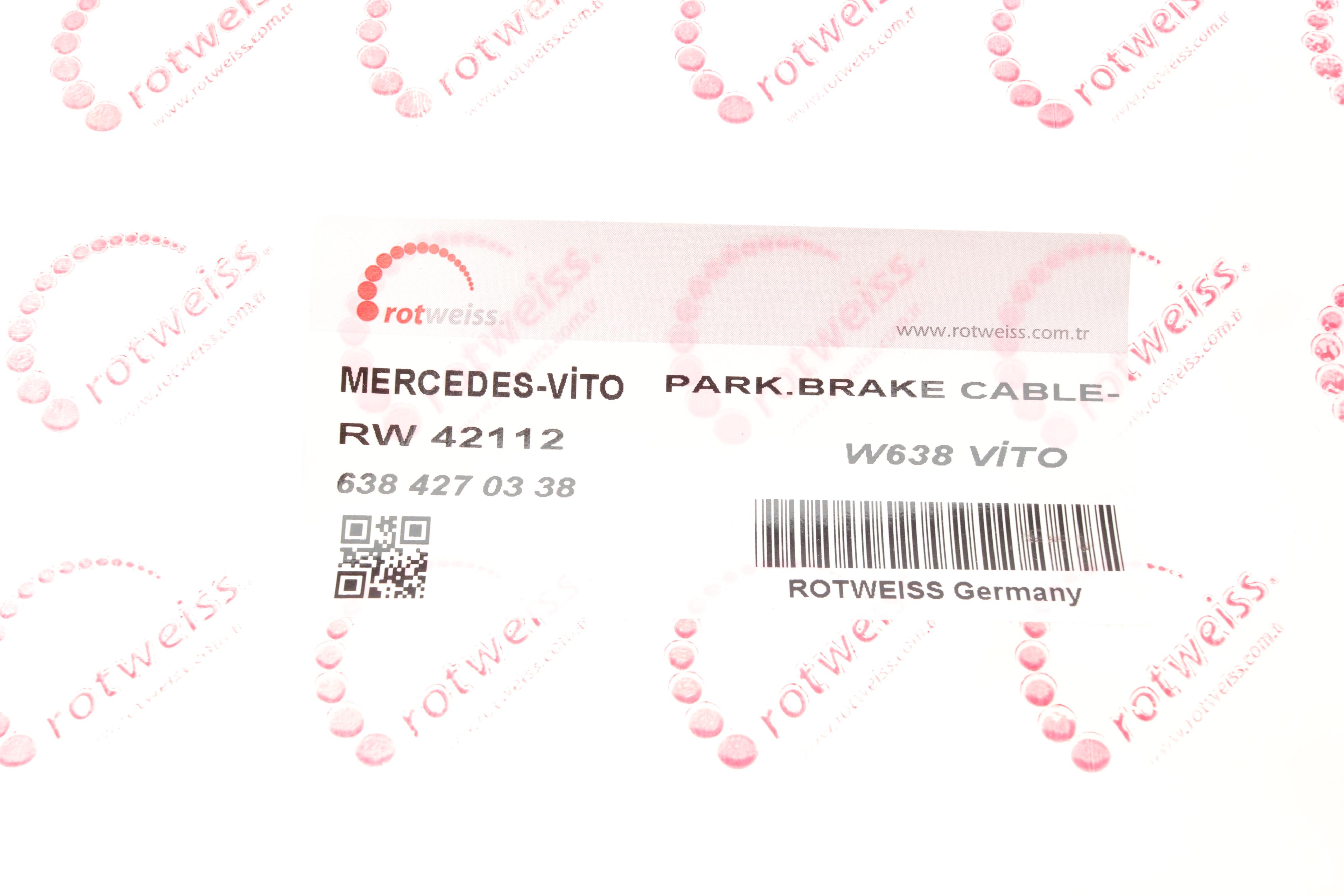 Трос ручника (задній) MB Vito (W638) 96-03