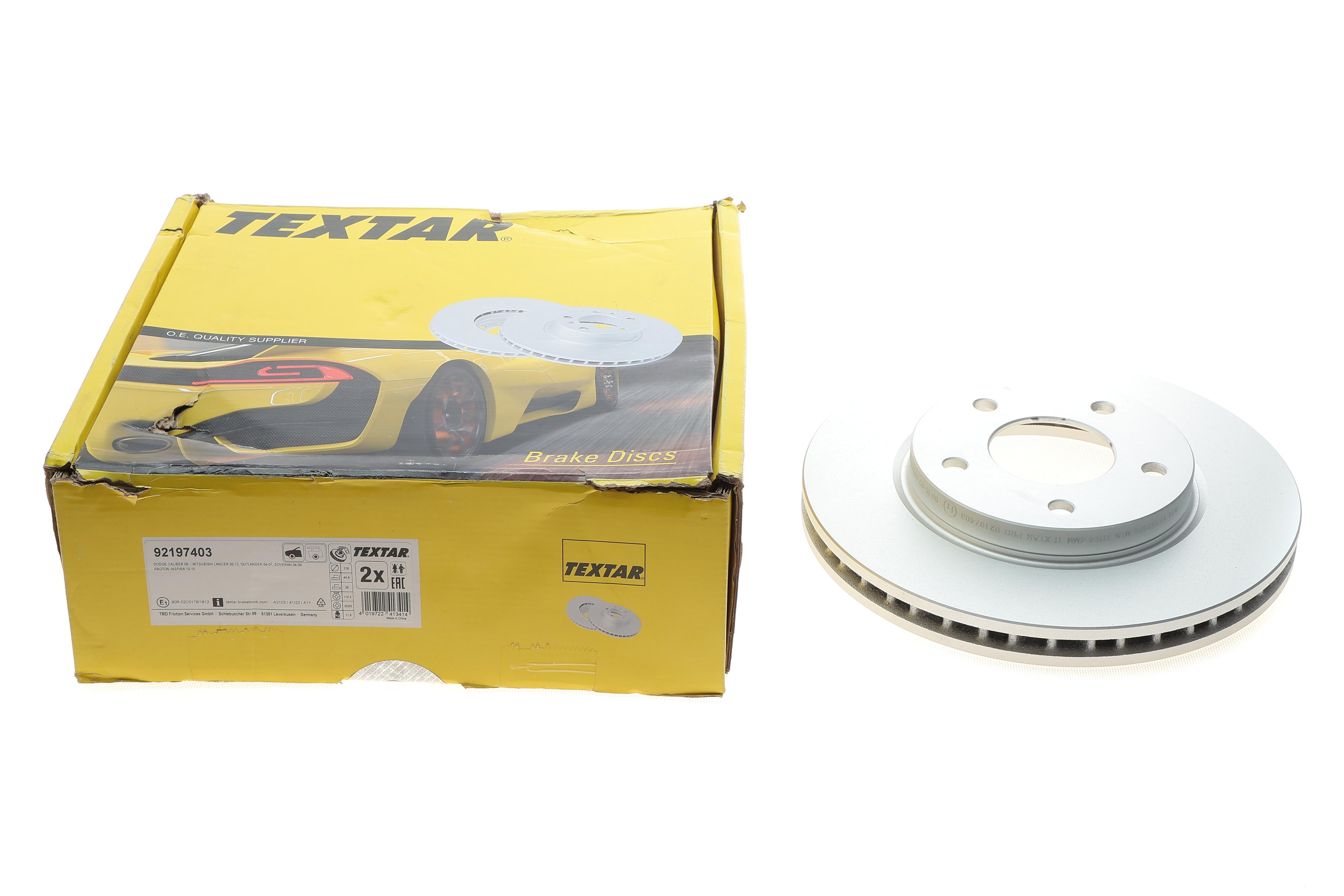 Диск гальмівний (передній) Mitsubishi Lancer 08- (276x26) PRO