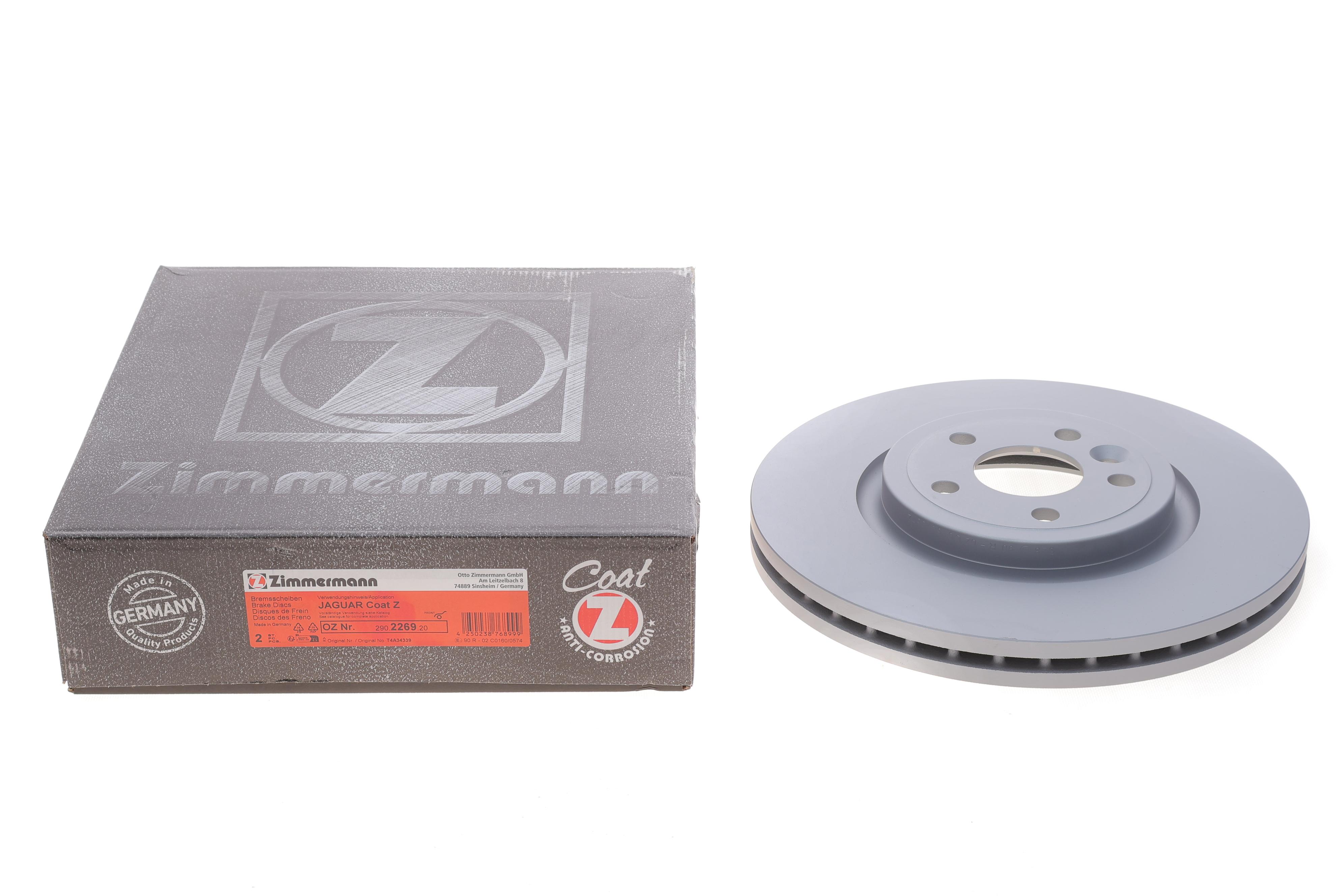 Диск гальмівний (передній) Jaguar XE/XF 15-/Land Rover Range Rover Velar 17- (325x30)