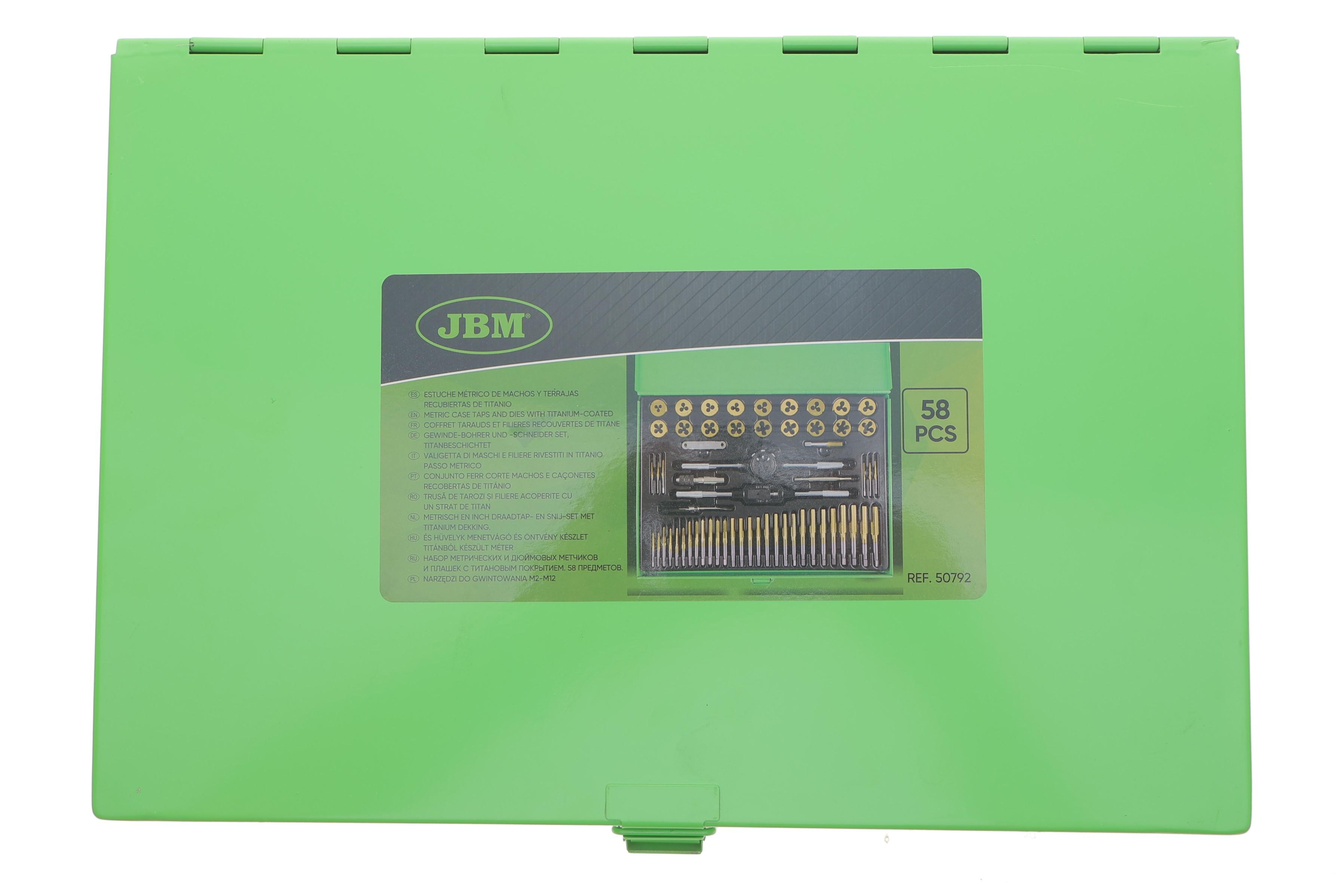 Набір інструментів для нарізки різьби (мітчики і плашки) (58 предметів)