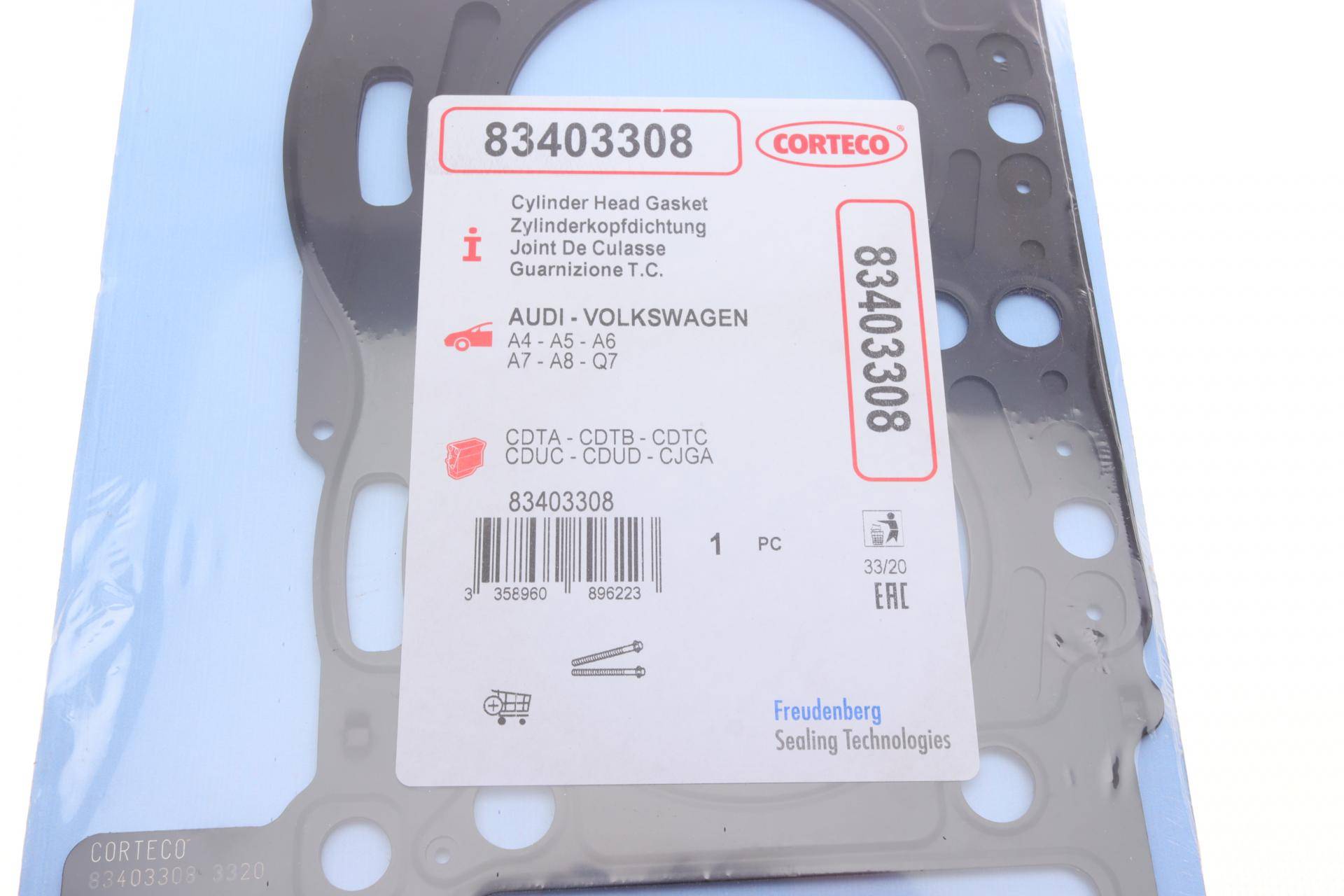 Прокладка ГБЦ Audi A4/A5/A6/Q5/Q7/VW Touareg 3.0 TDI 07-(1.58mm) Ø84,00mm (R)