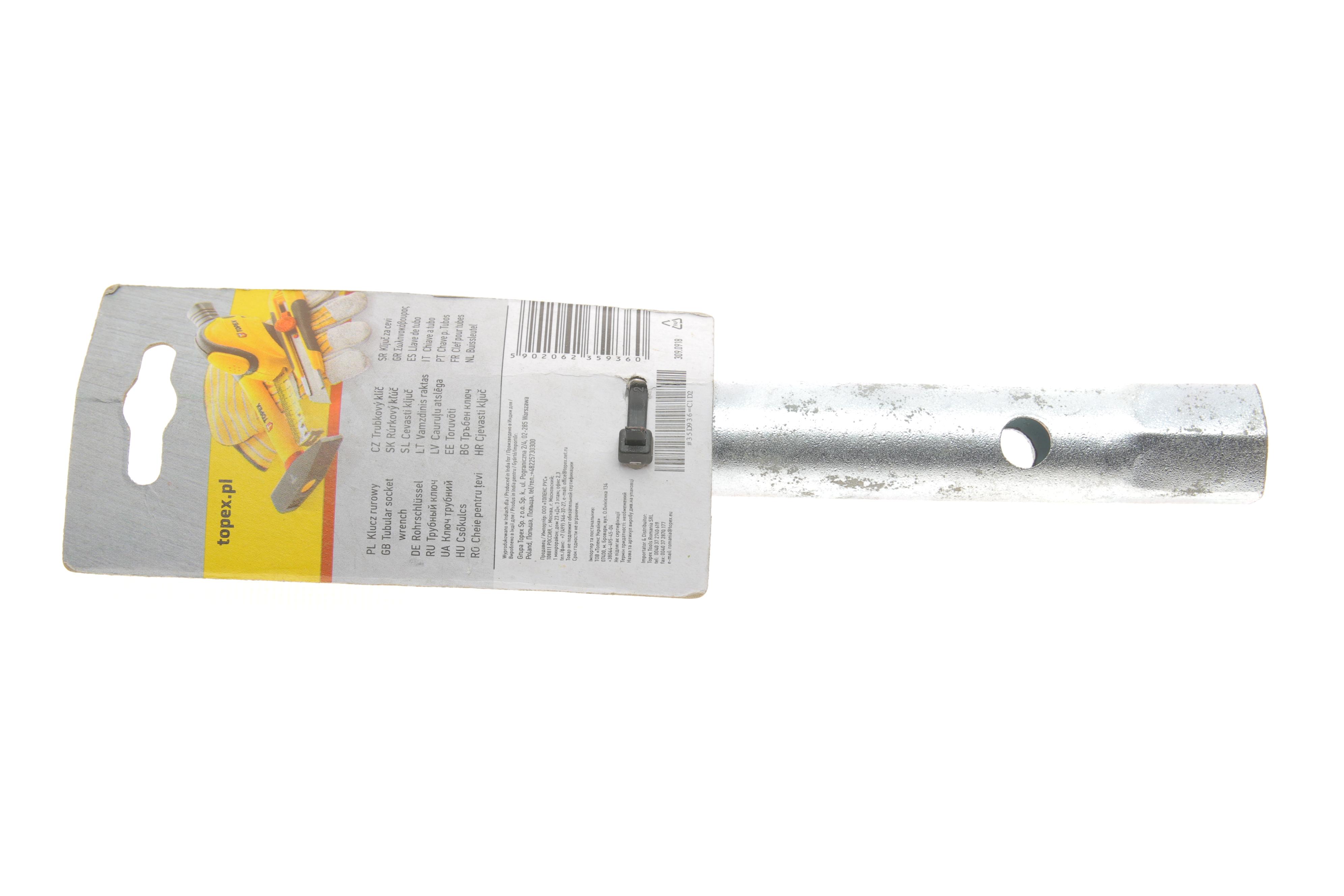 Ключ торцевий трубчастий 18x19 мм L-160 мм